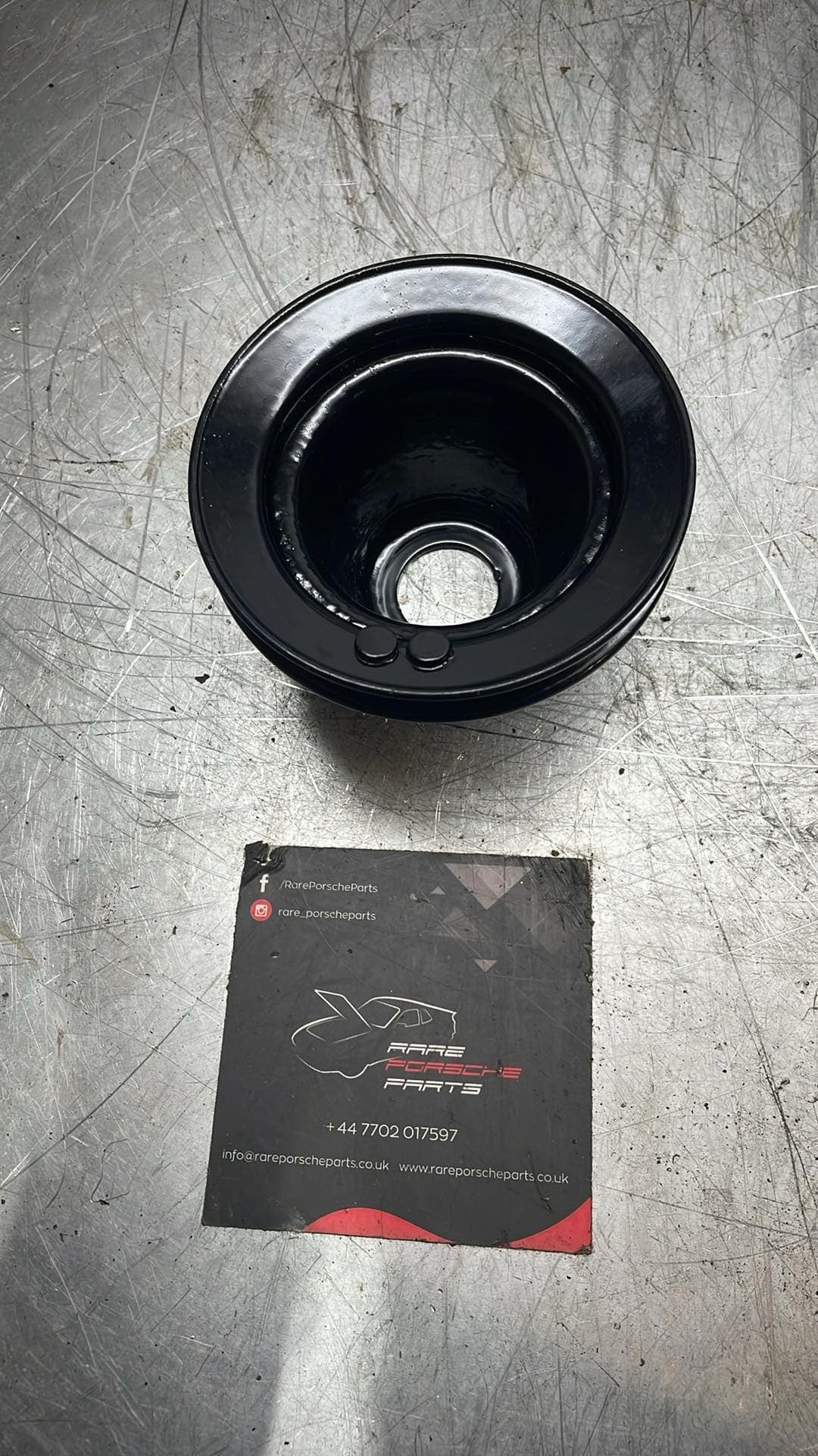 Porsche 944 pulley for power steering, powder coated 94410221402