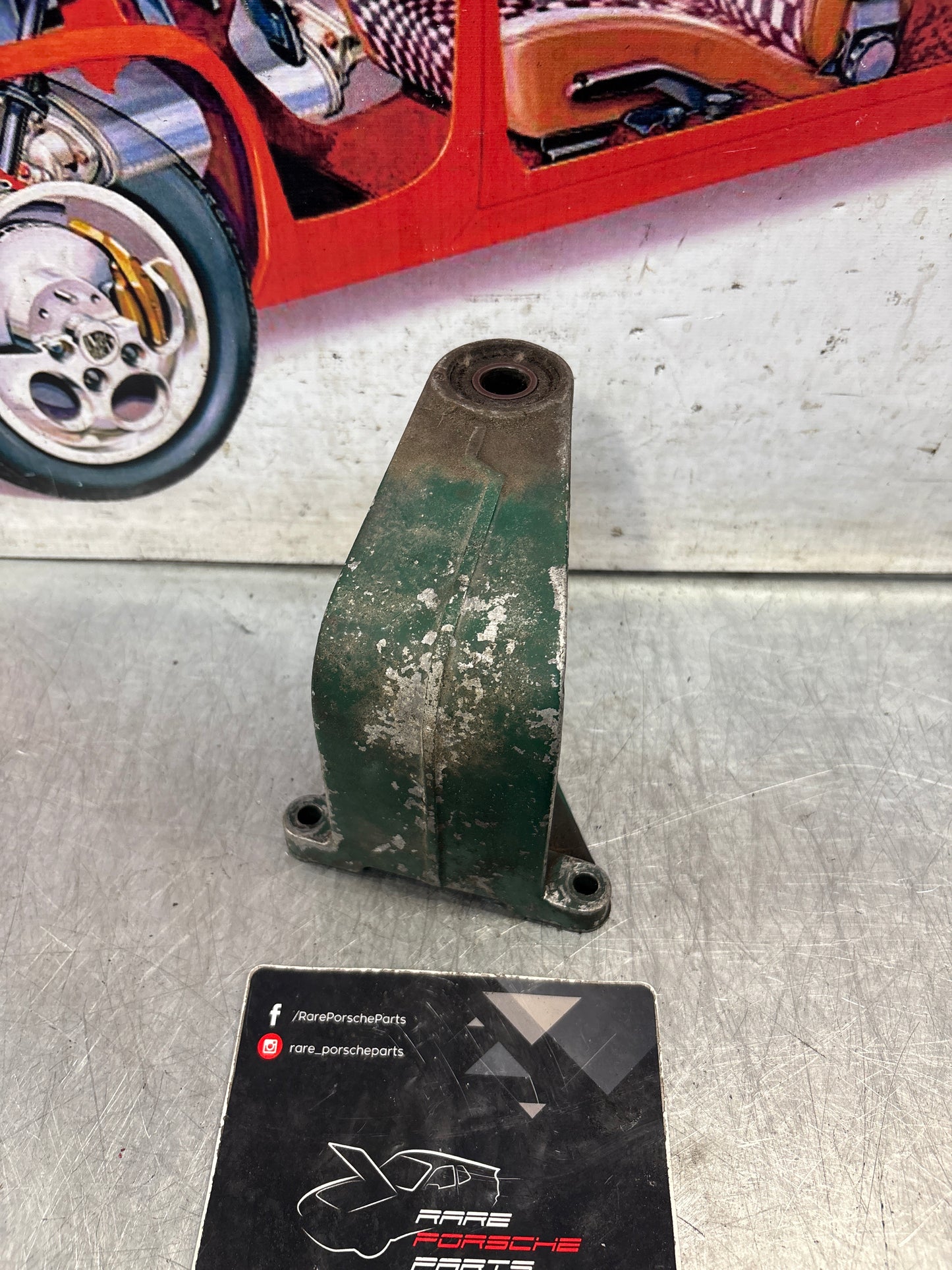 Porsche 928 engine cooling fan bracket, used 9281061100R