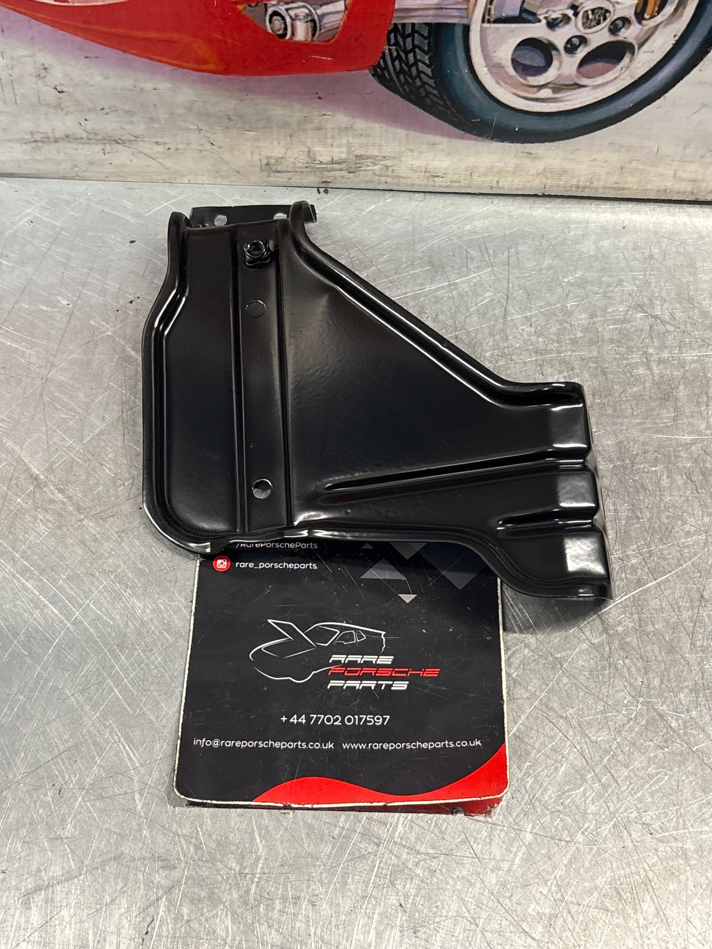 Porsche 924 coolant expansion tank bracket, refurbished 477121413B