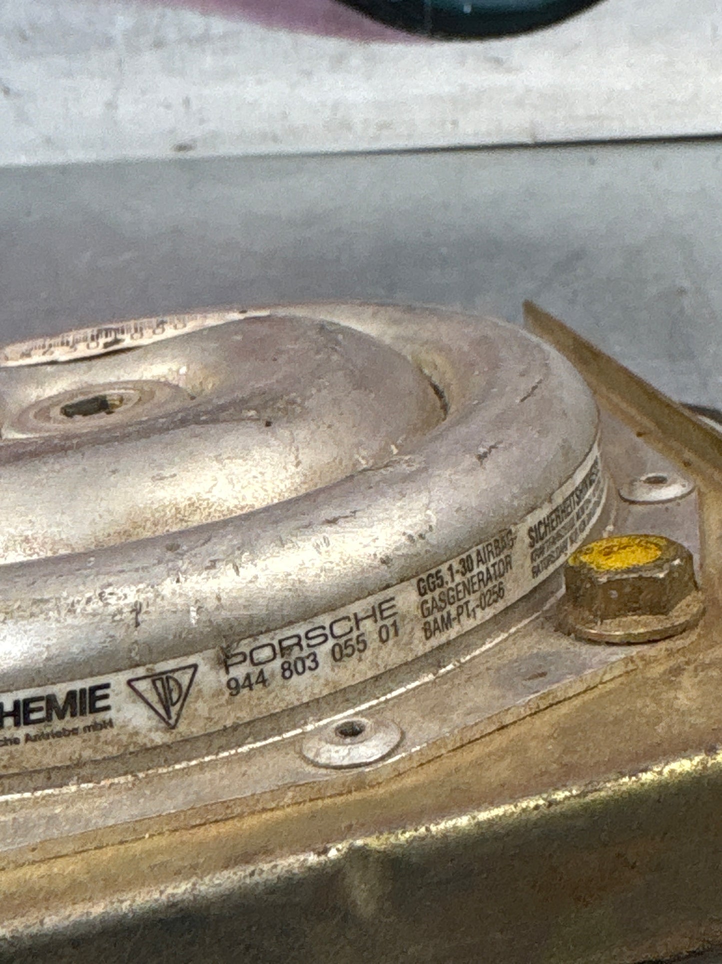 Porsche 911 964 Turbo driver airbag, black, used 94480305503