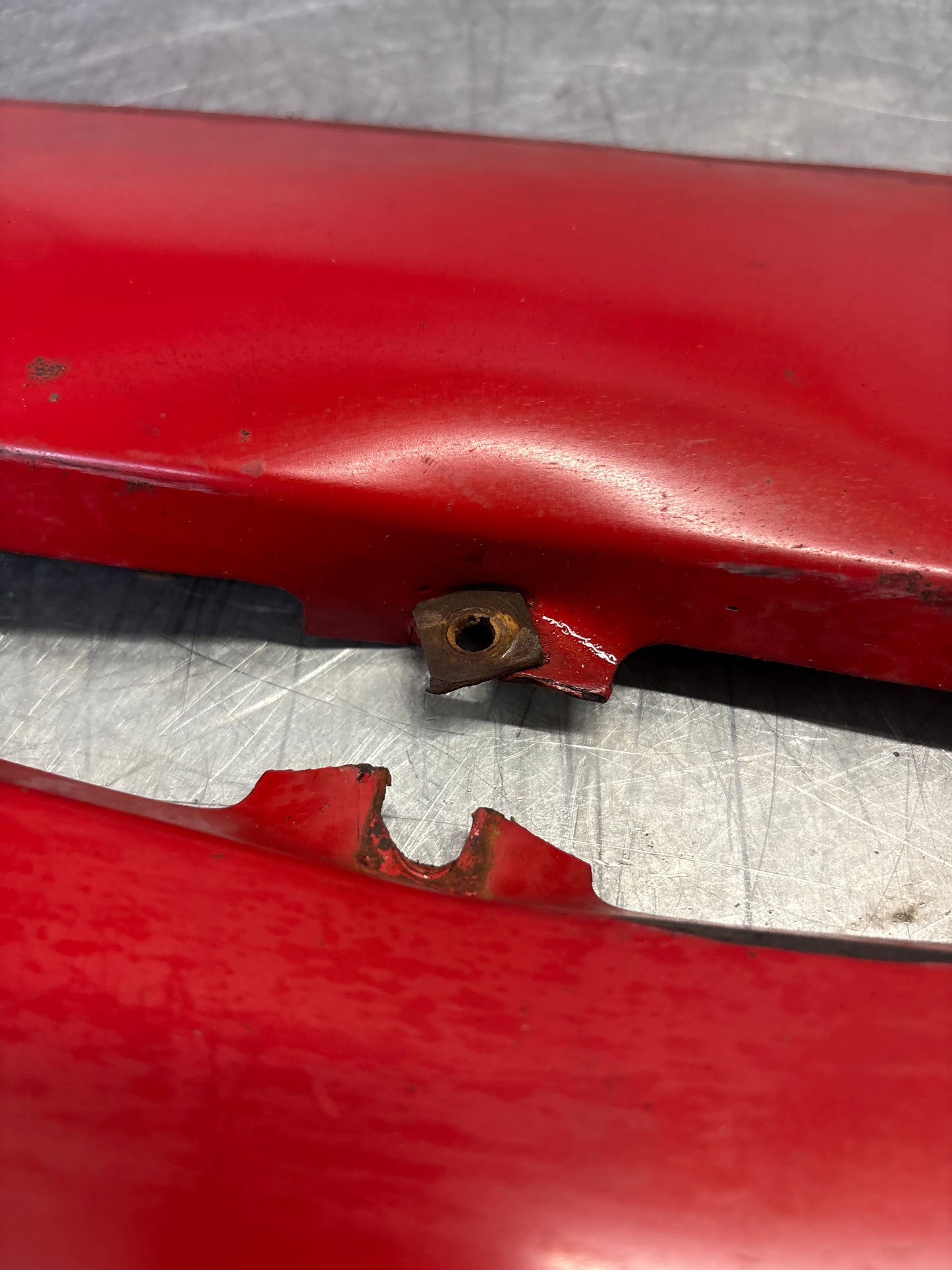 Porsche 924 Carrera GT pair of side skirt trim, for spares or repair 93755902700 / 93755902800