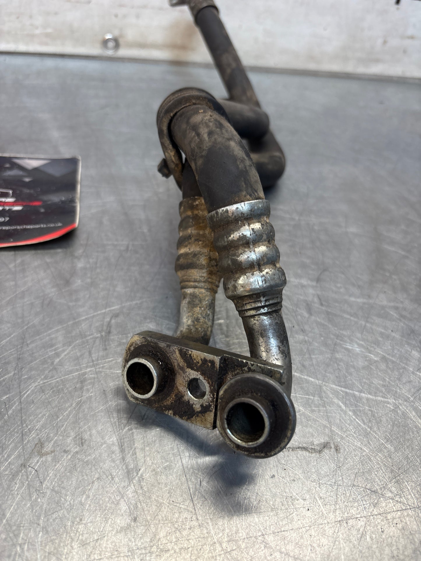 Porsche 944S2 / 968 engine oil cooler pipes, used 94420701104
