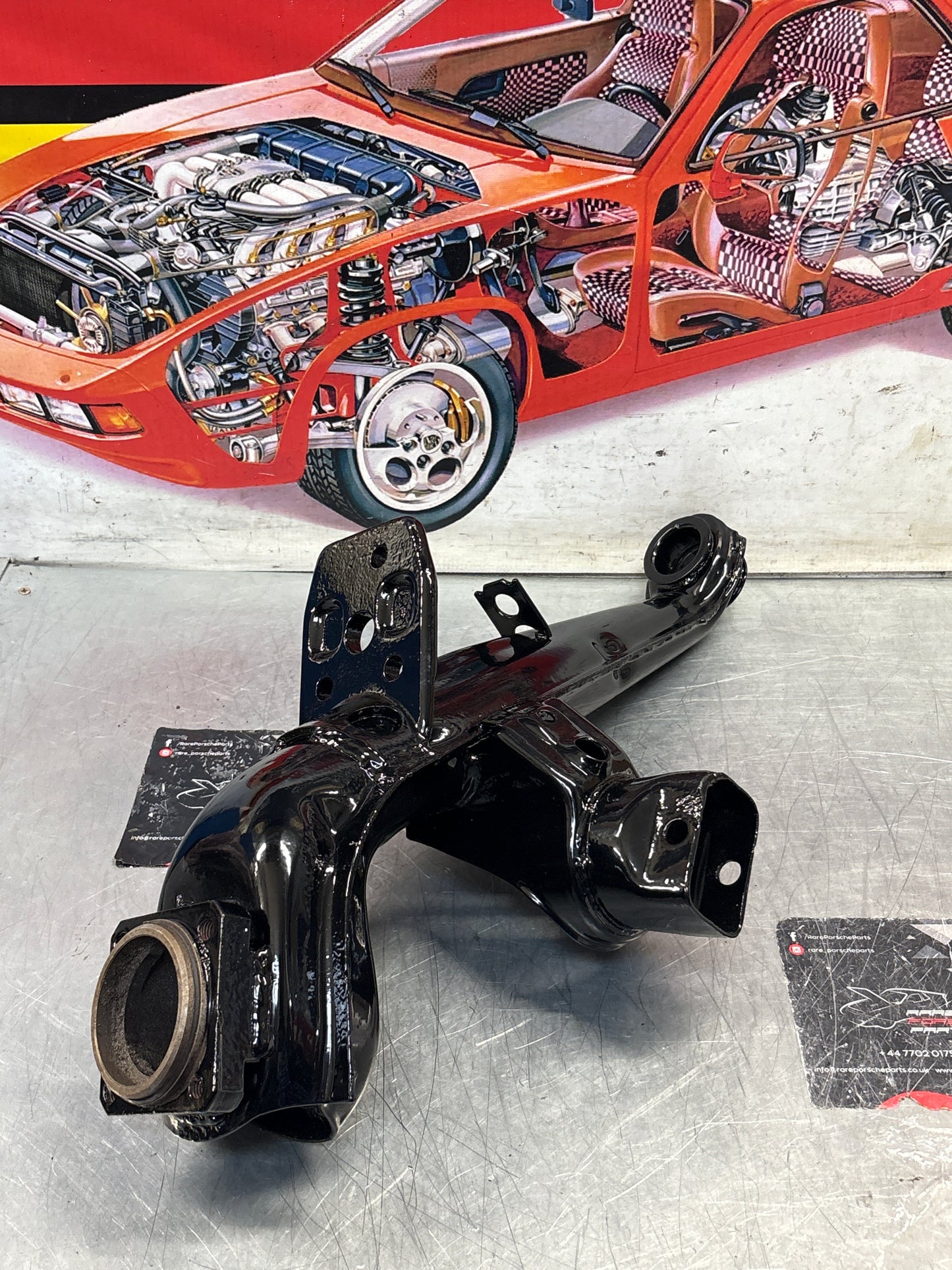 Porsche 924 944  -85.5 Rear right trailing arm,  refurbished 94433102200