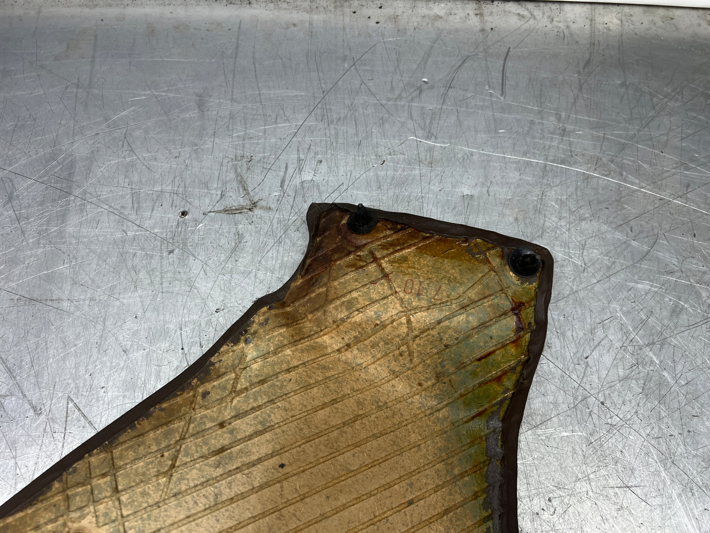 Porsche 944 brown rear interior C Post trim card left side. Quarter panel trim used 944555021