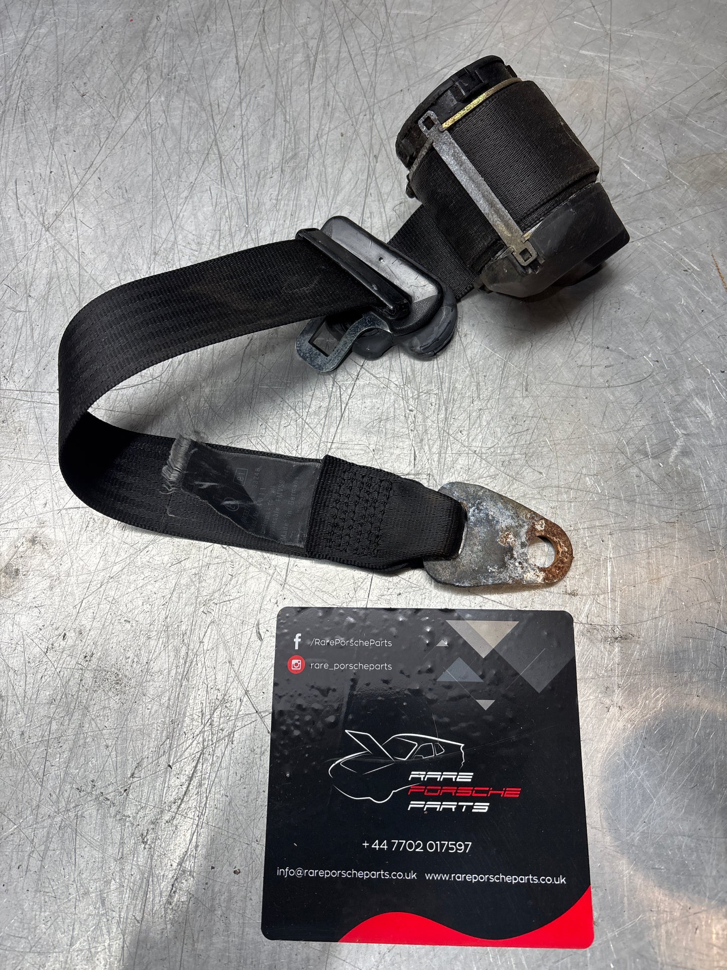 Porsche 944 Convertible Cabrio front right O/S seat belt 94180303412, used