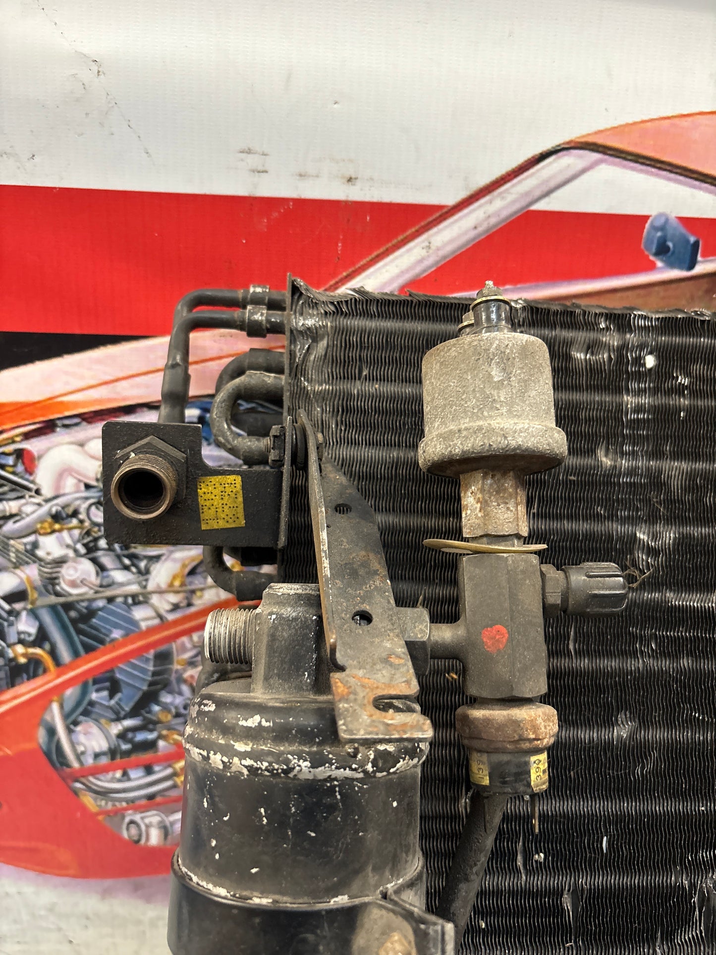 Porsche 928 AC Condenser, used 92857314303