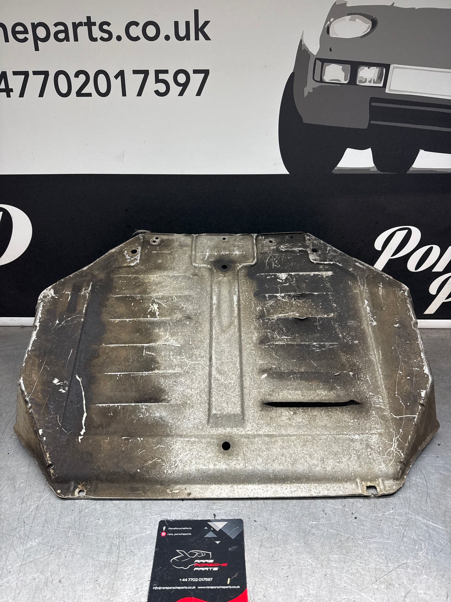 Porsche 944 engine tray / belly pan / undertray used. Aluminium. 94434116103