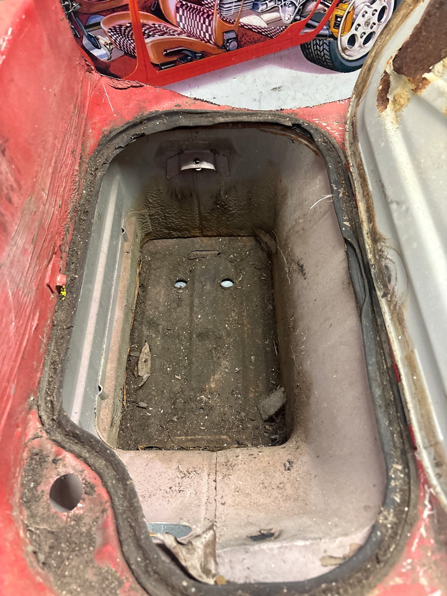 Porsche 928 Battery tray cut, 92850180502 used