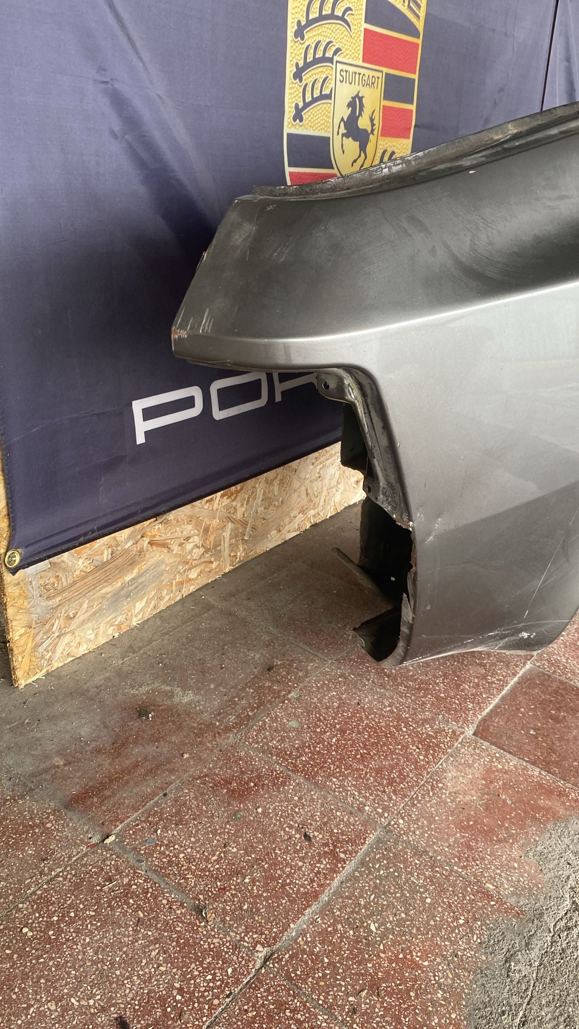 Porsche 944 Right side cut, rear fender with sill 94450390403, 94450361200