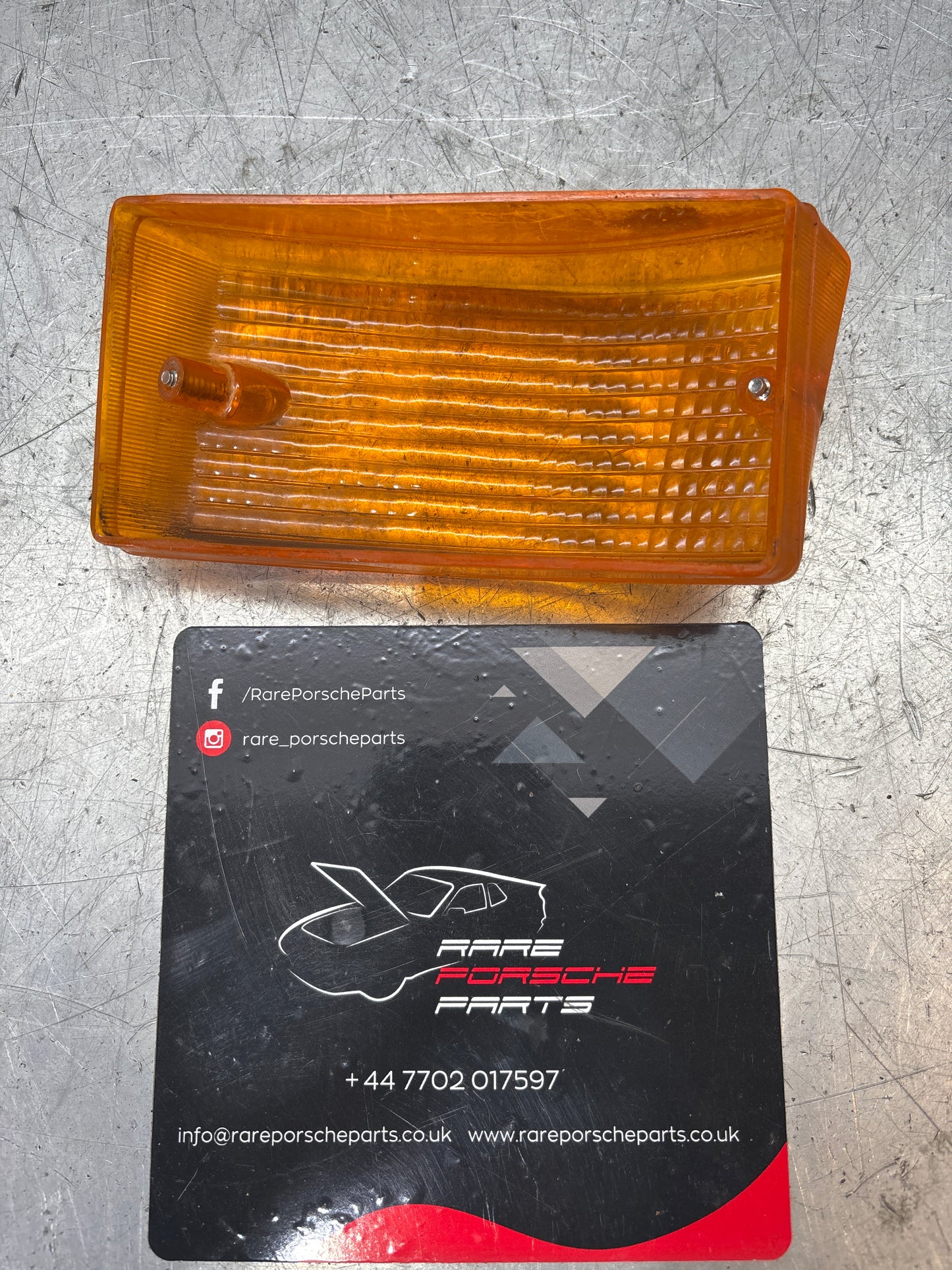 Porsche 924 944 front indicator lens left N/S 477953161 used cracked