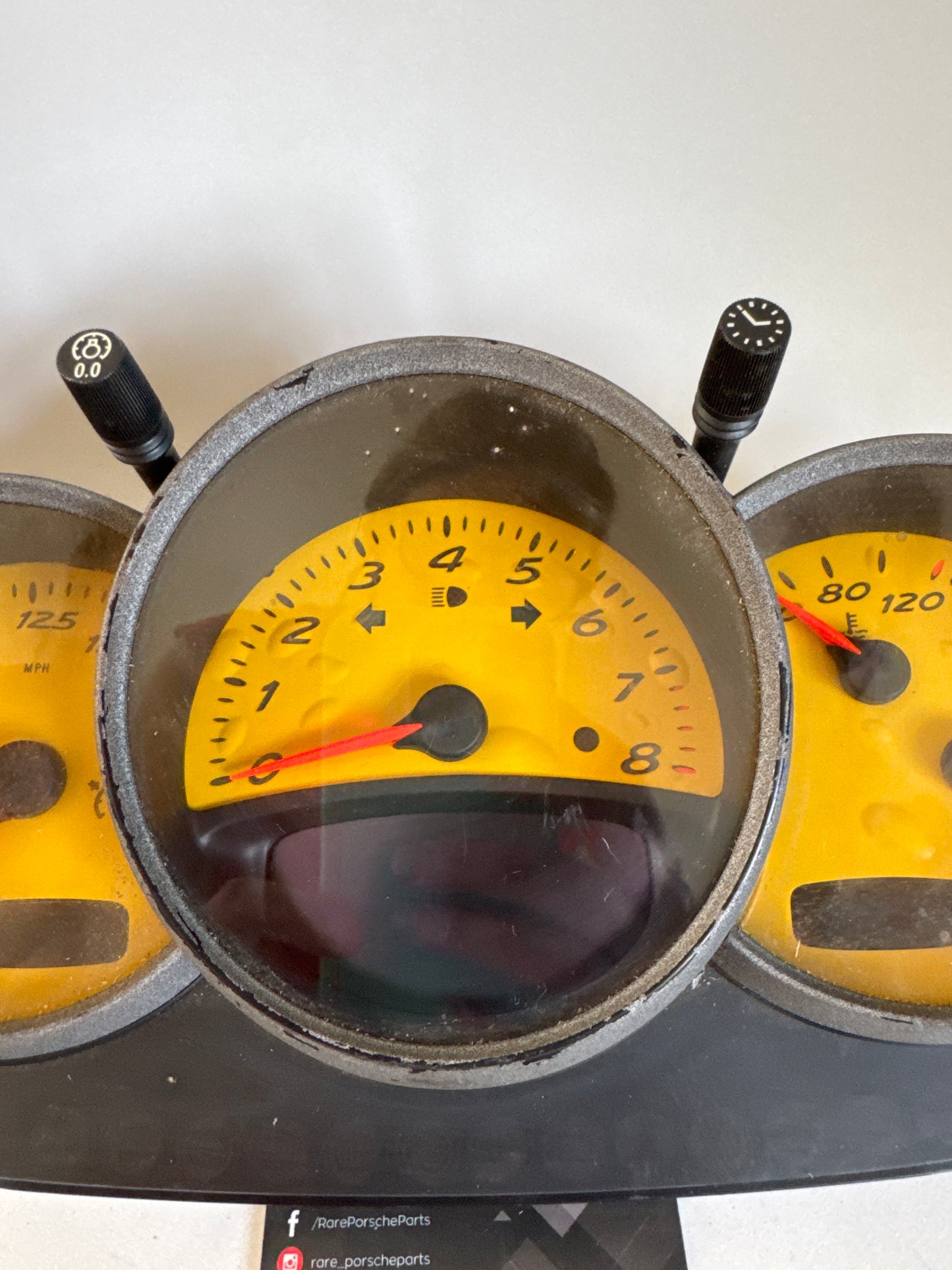 Porsche Boxter 986 Yellow Instrument Cluster, 49652 miles 98664122705 used