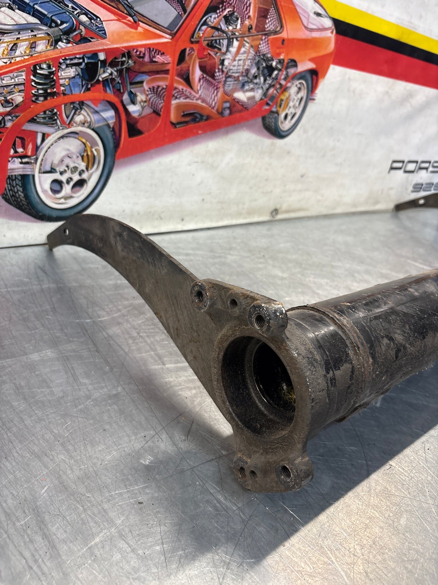 Porsche 924S/Turbo / 944 Rear axle carrier, used 94433104502