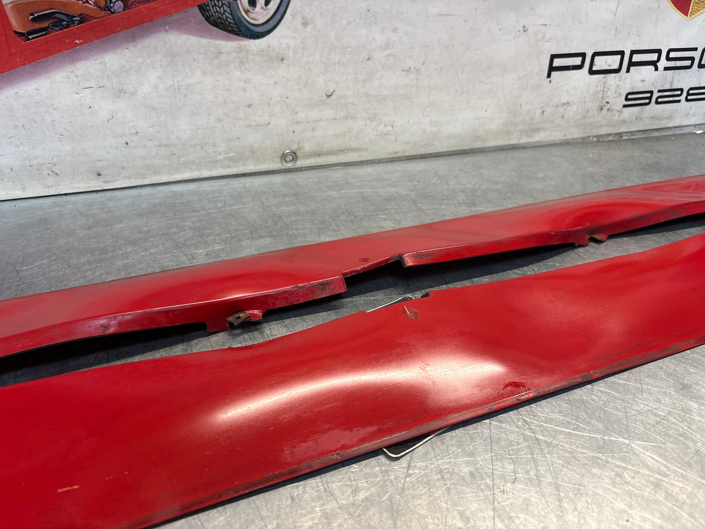 Porsche 924 Carrera GT pair of side skirt trim, for spares or repair 93755902700 / 93755902800