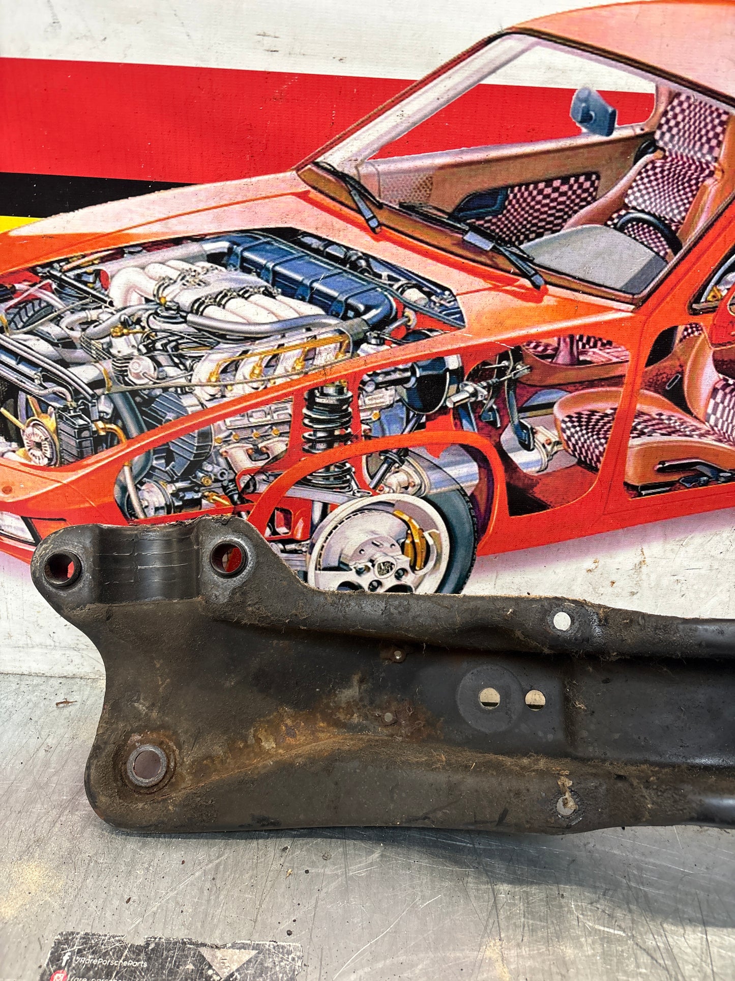 Porsche 928 82-85 engine mount, used 92837501106