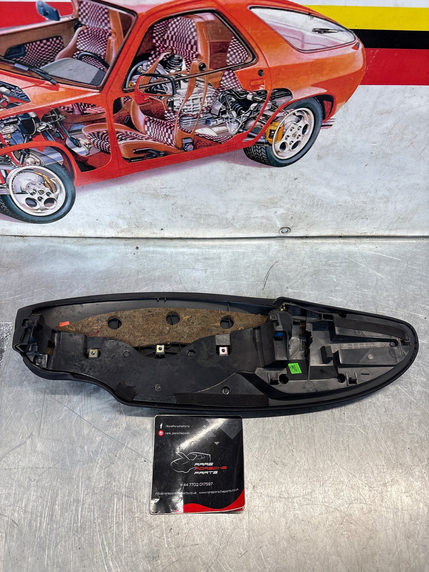 Porsche 911 996 dasboard cluster trim, used, black 99655205902