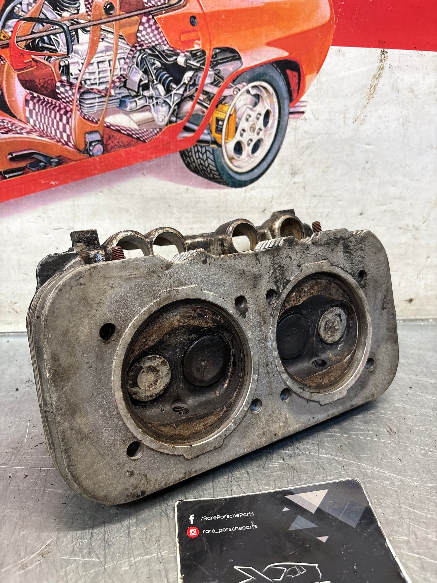 Porsche 914, cylinder head, right side, used 021101371Q