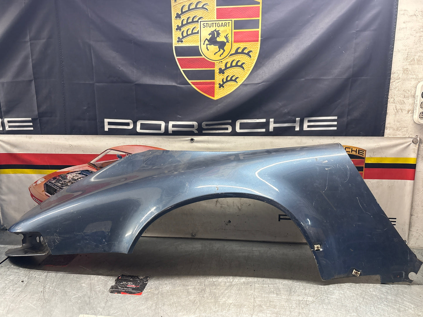 Porsche 911 964 rear right fender cut, used 96450306201