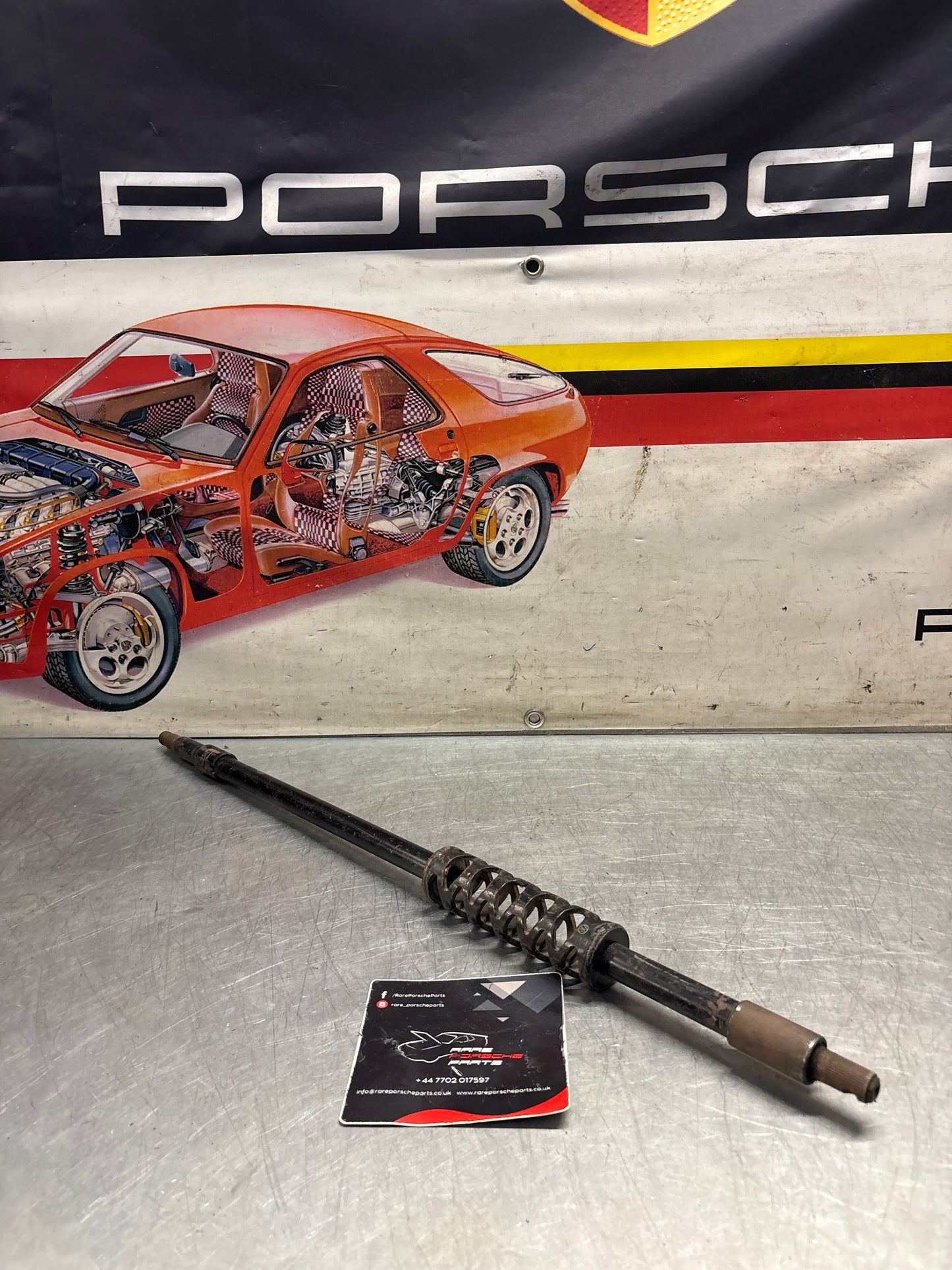 Porsche 924 / 924S / 944 LHD steering coloumn shaft, used 94434701904
