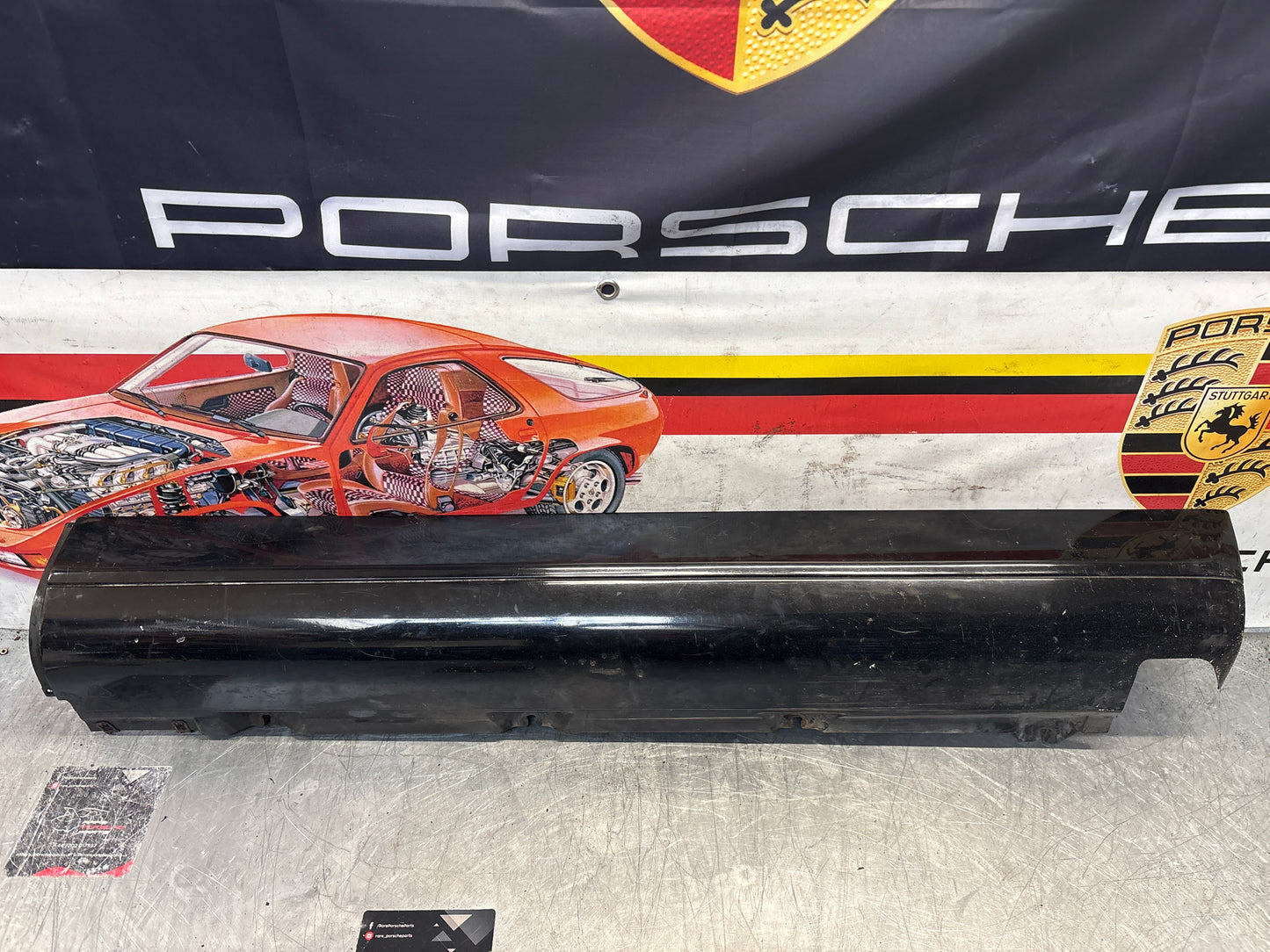 Porsche 911 964 right side sill cover, used 96455919401