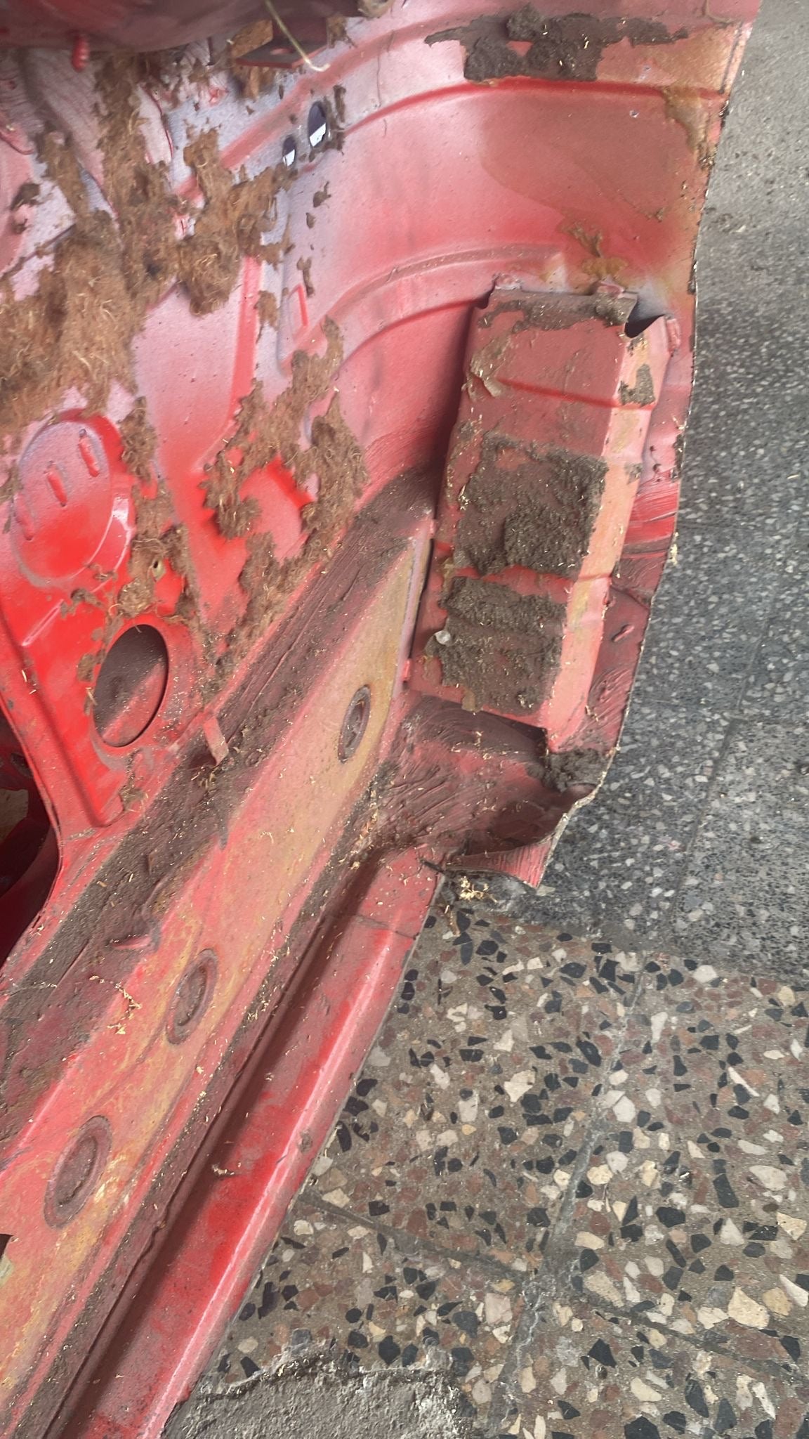 Porsche 944 left sill section with A pillar 94450361102