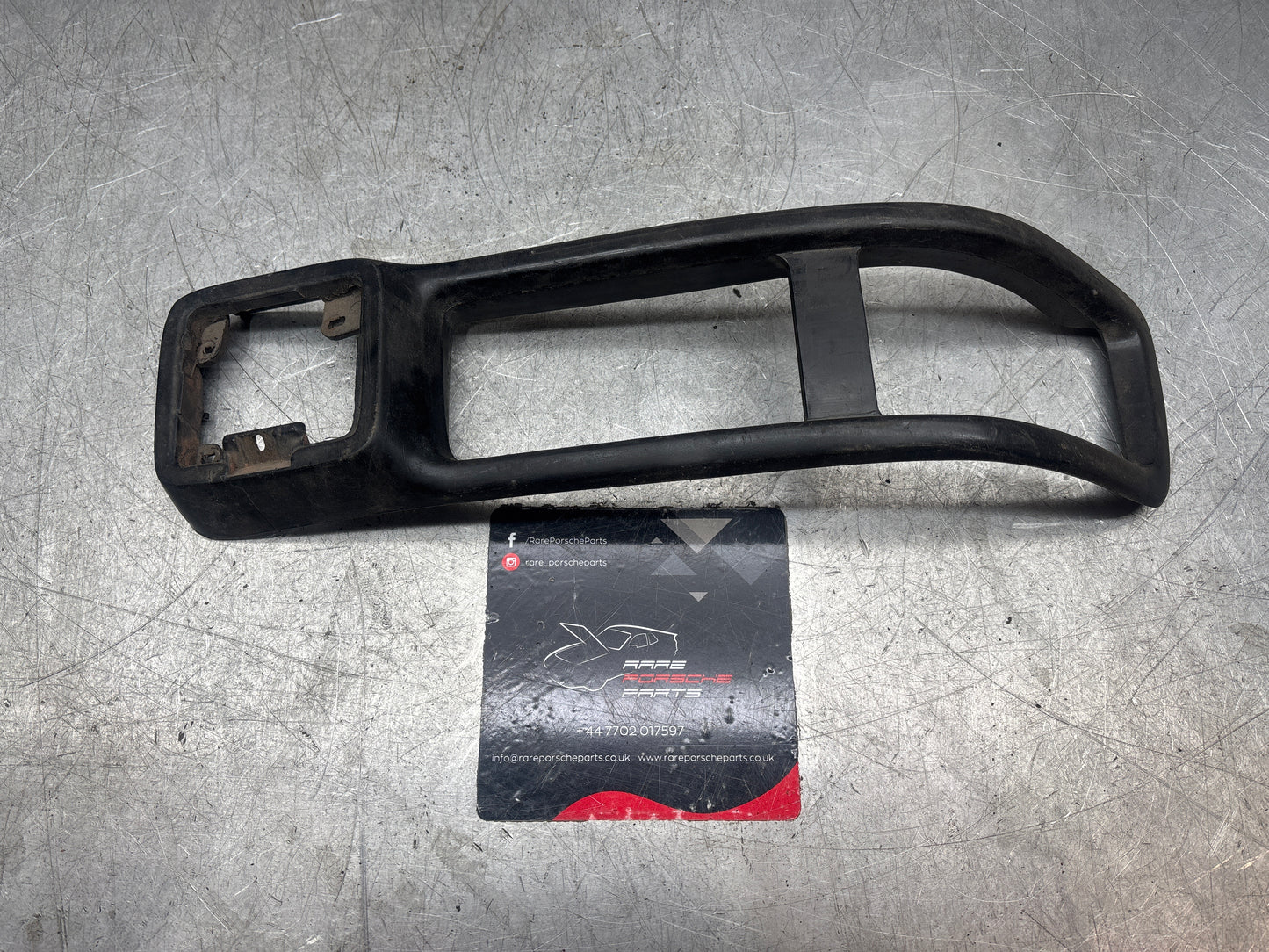 Porsche 944 Front Left Bumper Light Frame, bezel Trim 93150519501 used, cracked