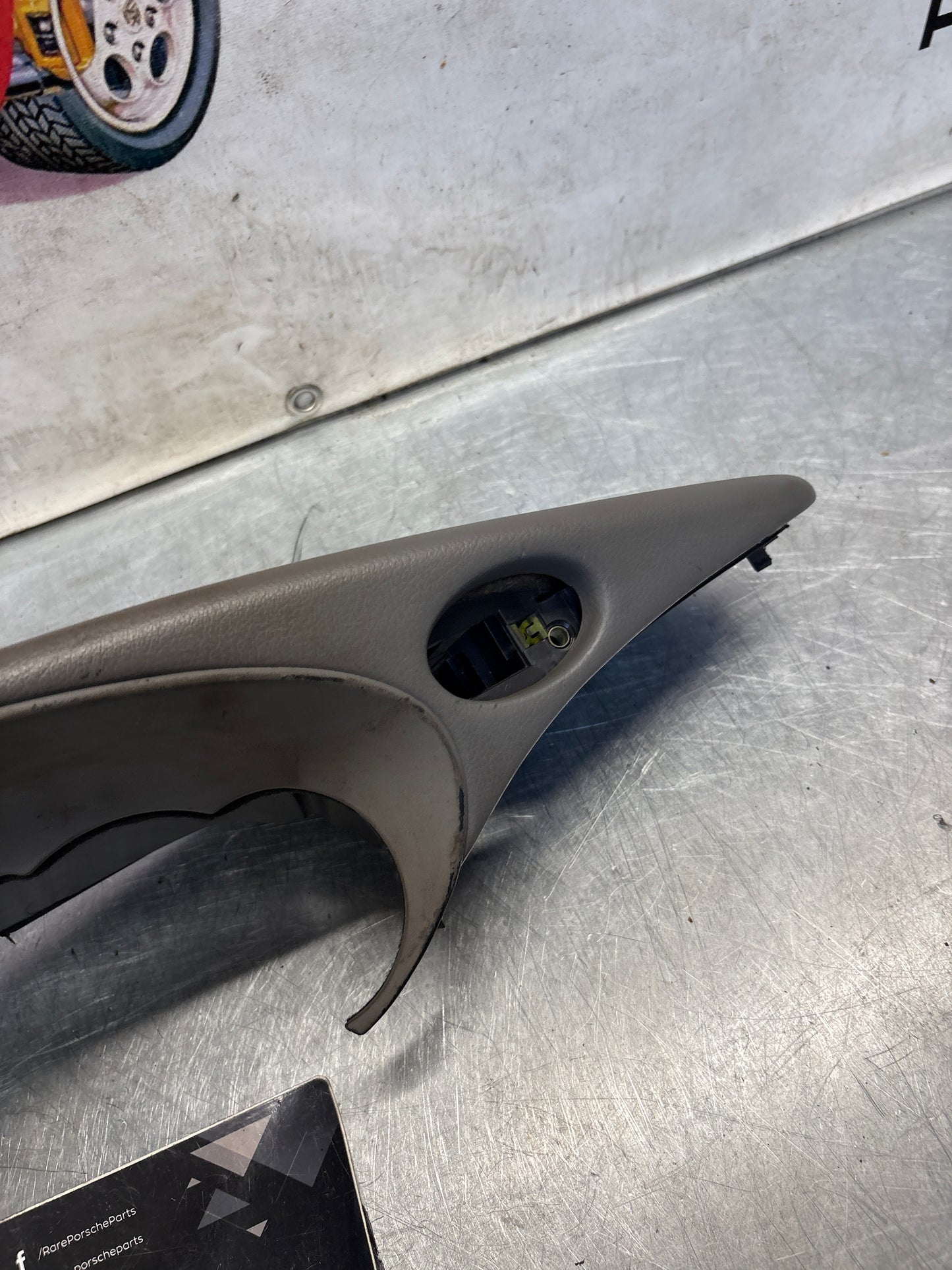 Porsche 911 996 dasboard cluster trim, used, grey 99655205902