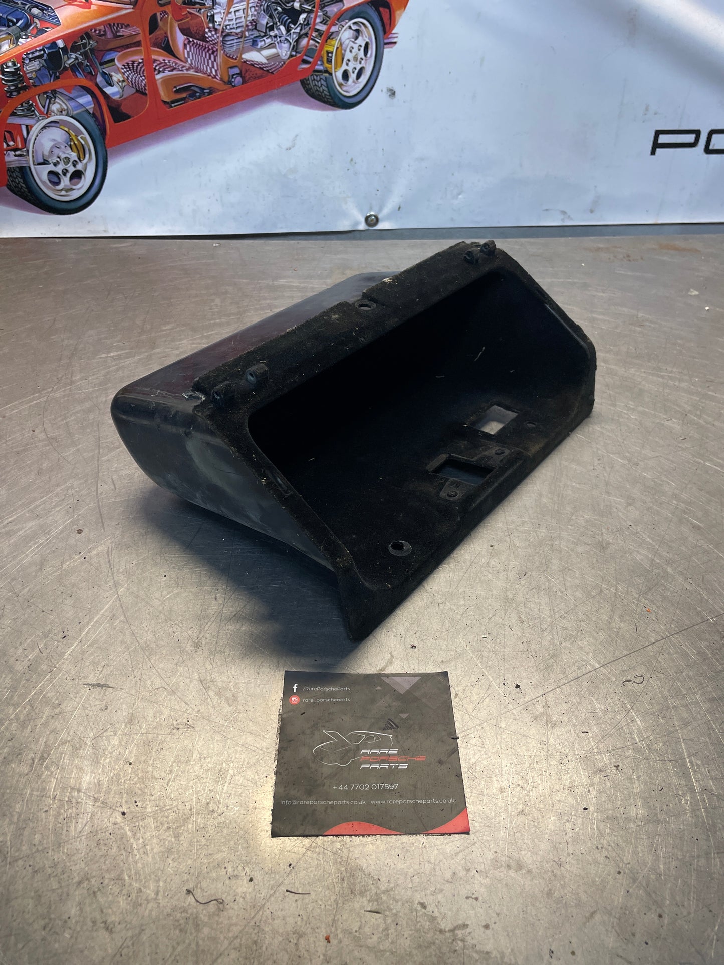 Porsche 924 glovebox, Black used 477857095A