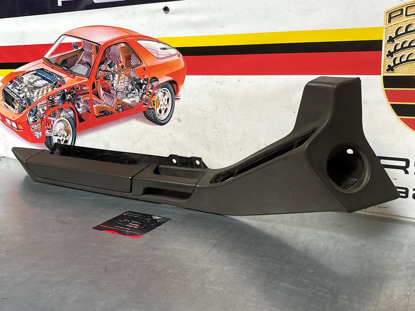 Porsche 928 Grey door armrest, left, off side, 92855510103, used