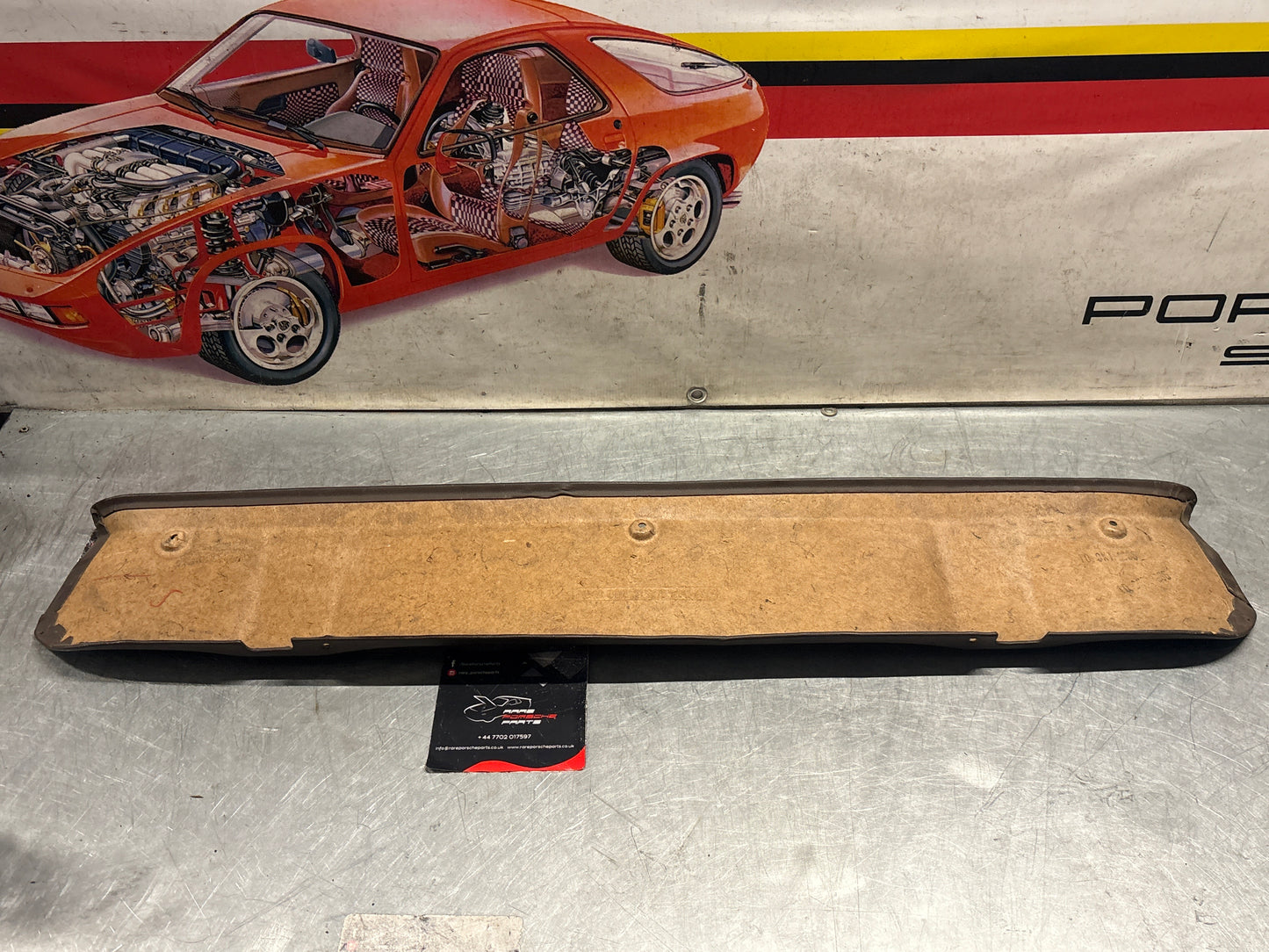 Porsche 924 944 sunroof mechanism trim panel brown 1984 onwards 94455594100