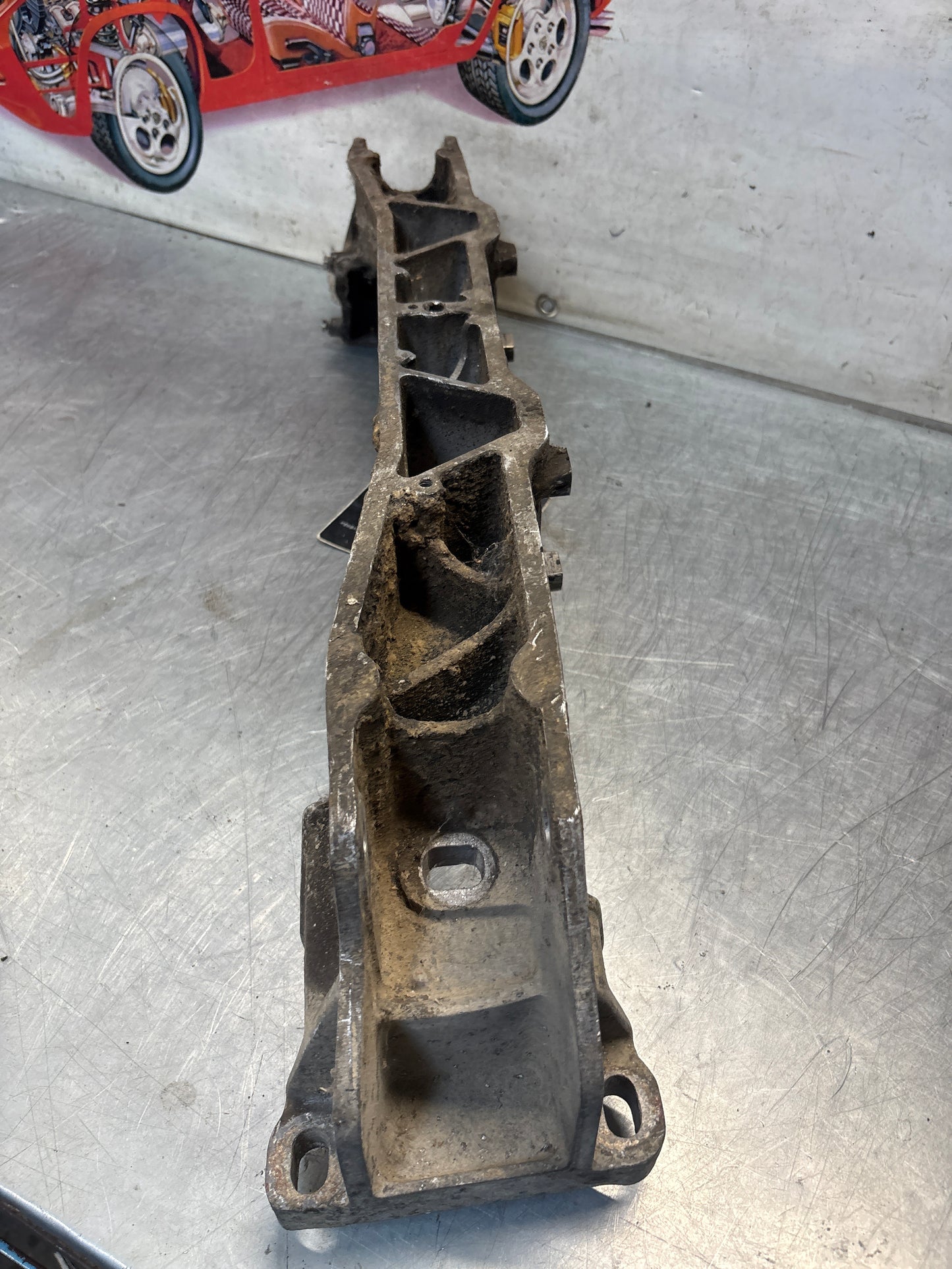 Porsche 944 Engine subframe bracket, used 94434110301