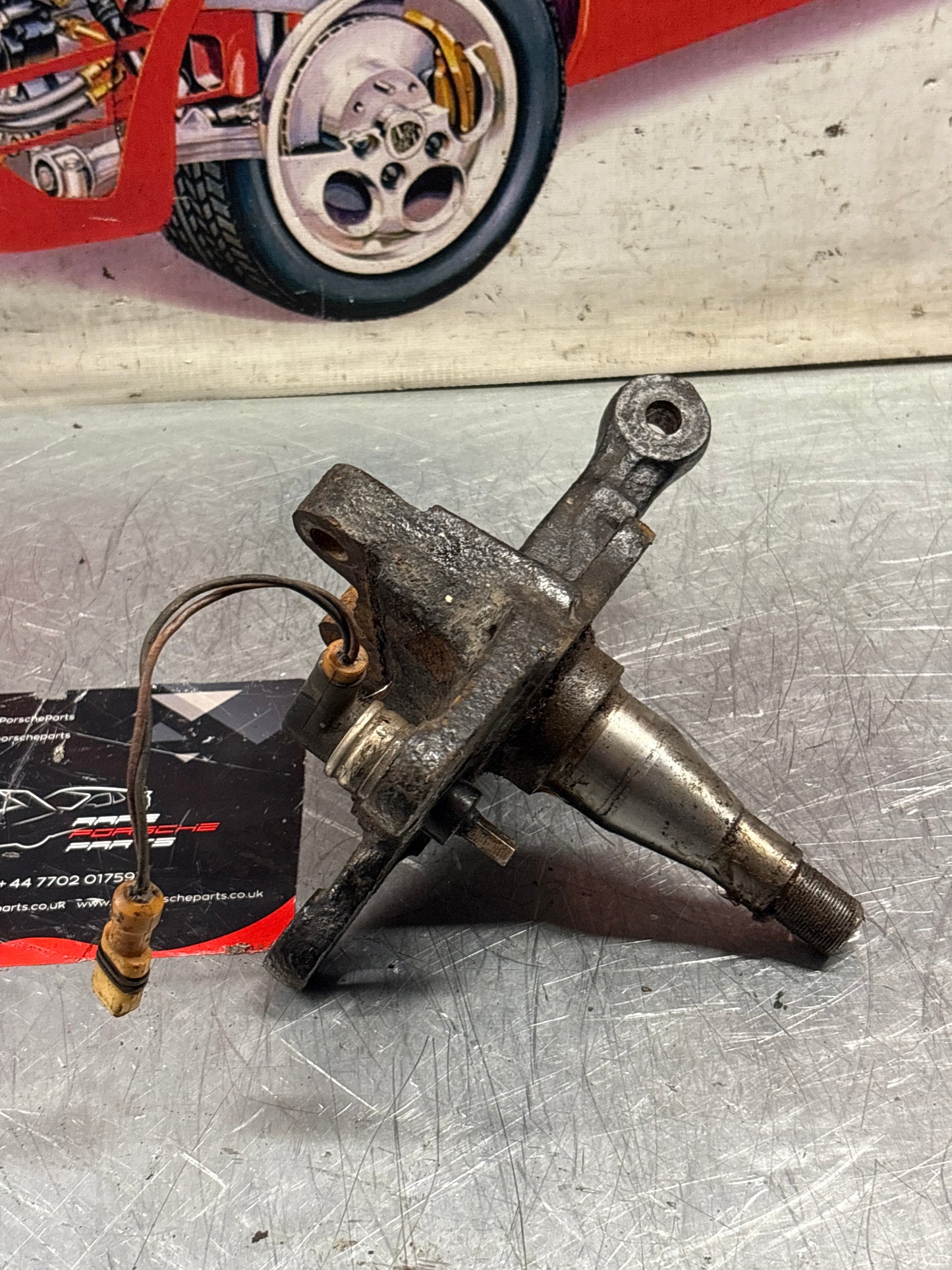 Porsche 944 S2 front right knuckle, spindle, 95134165606, used