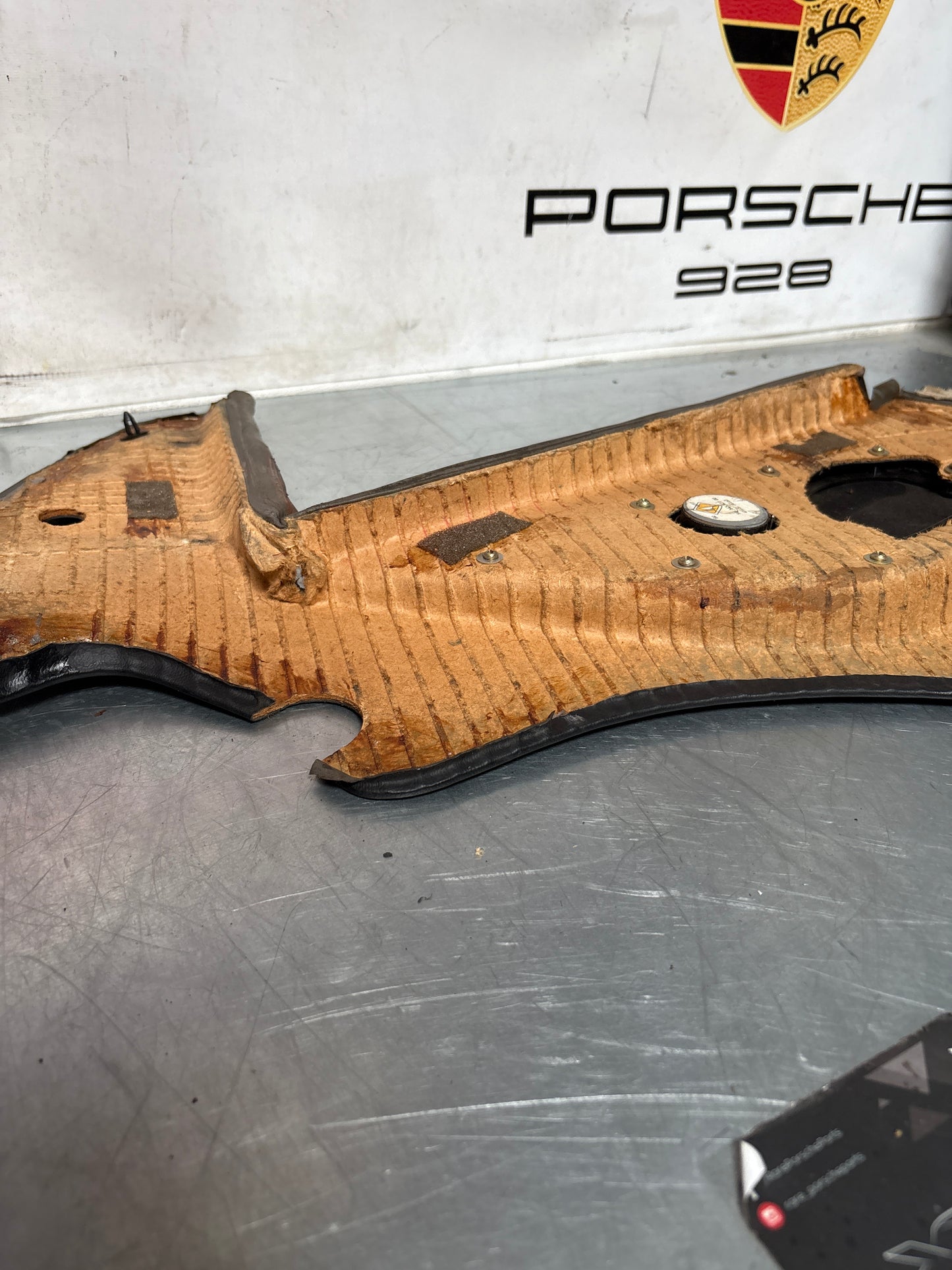 Porsche 944 Turbo S2 Black rear interior C Post trims/cards with M490 sound package, used 94455502113 / 94455502213