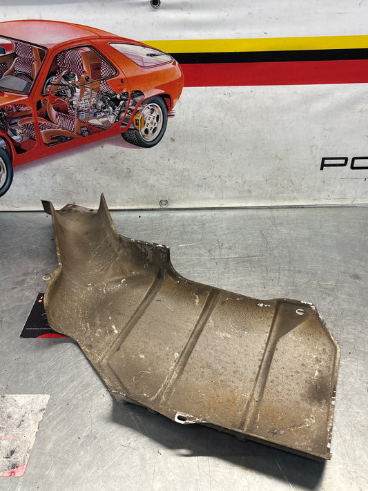 Porsche 928 S / S4 rear heat shield protection plate, used 92850493204