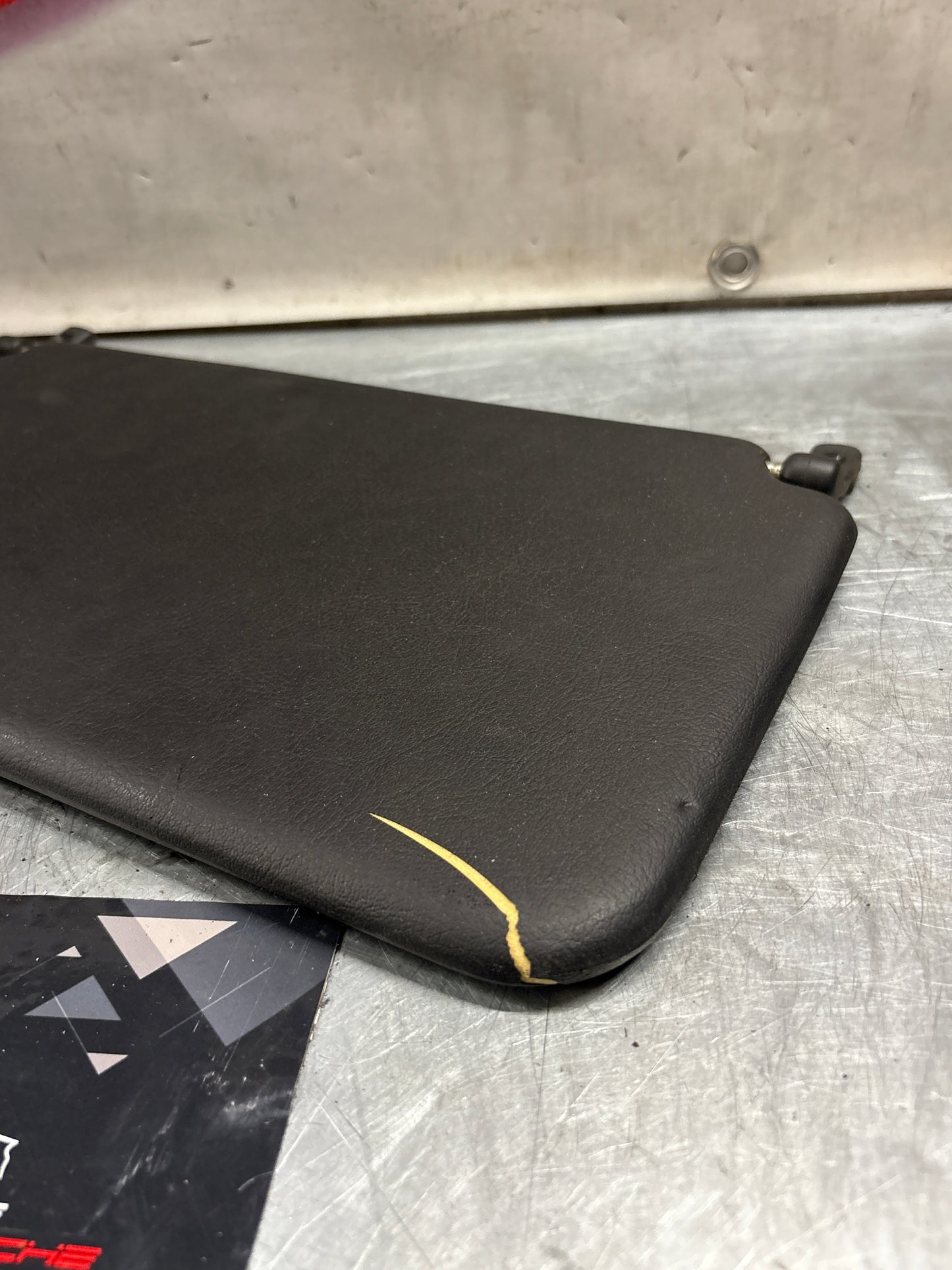 Porsche 928 L+R rear sunvisor, black, used 92873103504