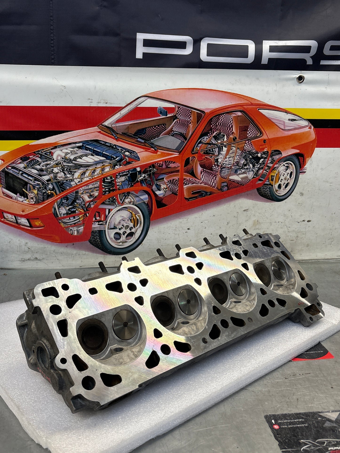 Porsche 944 8V Cylinder head, refurbished, 9441043036R