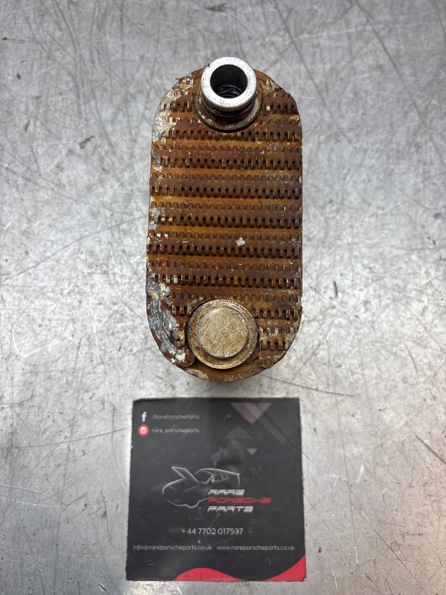 Porsche 924S 944 oil-water radiator, oil cooler 94410716501 used