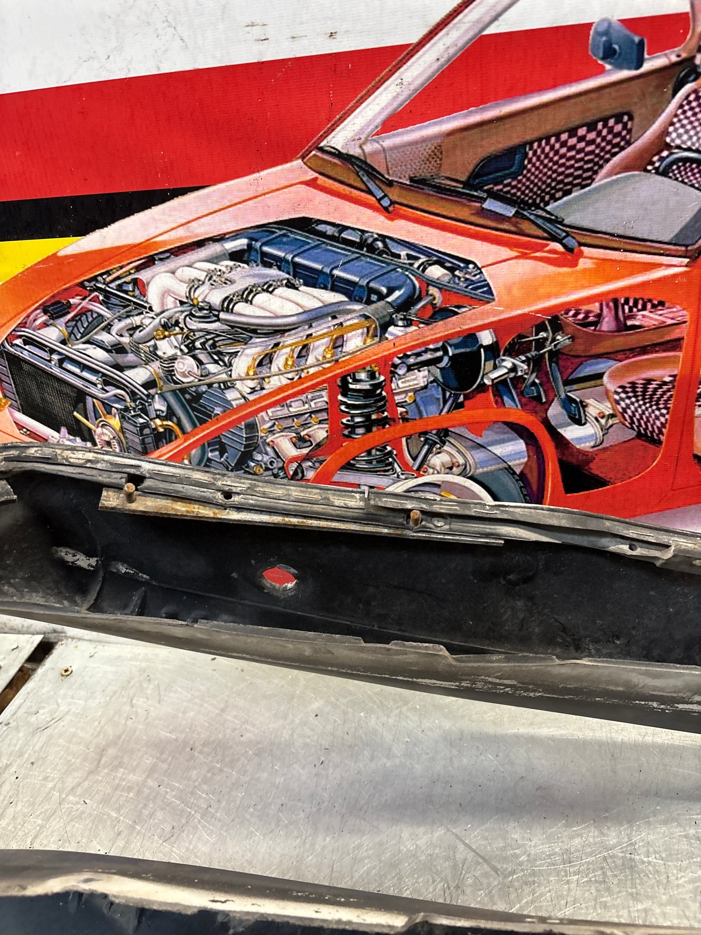 Porsche 928 front bumper cover panel, used 92850501306