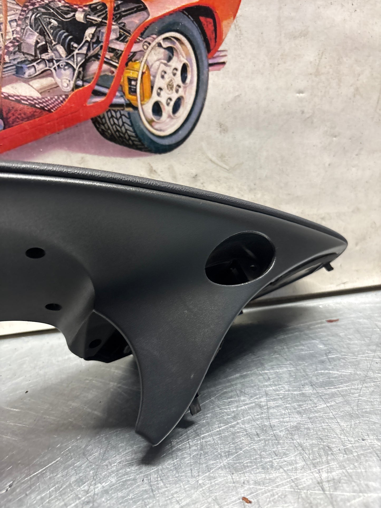 Porsche Boxster 986 dashboard cluster trim,black/dark green used 98655205500 / 98655205501