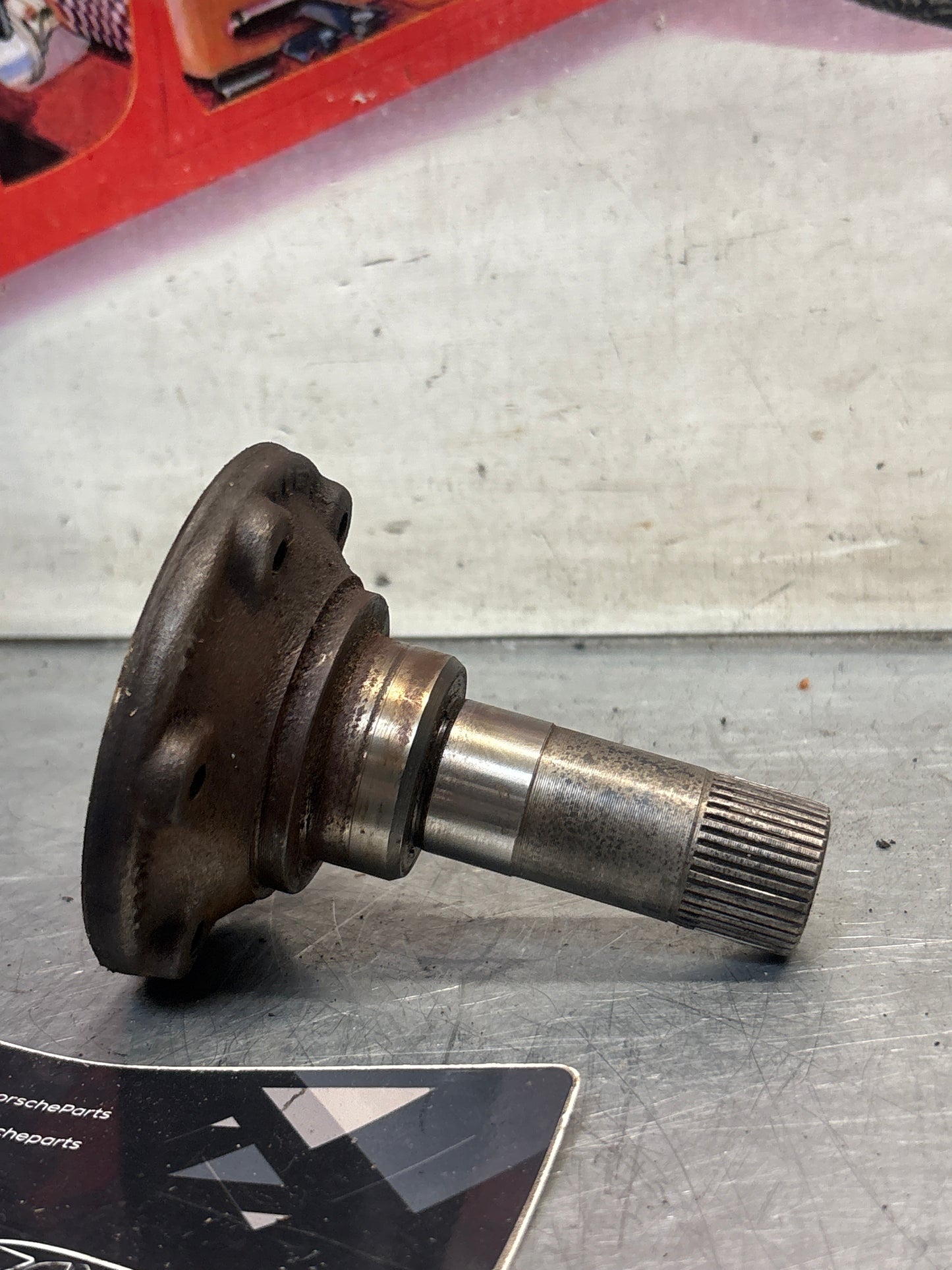 Porsche 924 / 944 flanged shaft, used 087409355C
