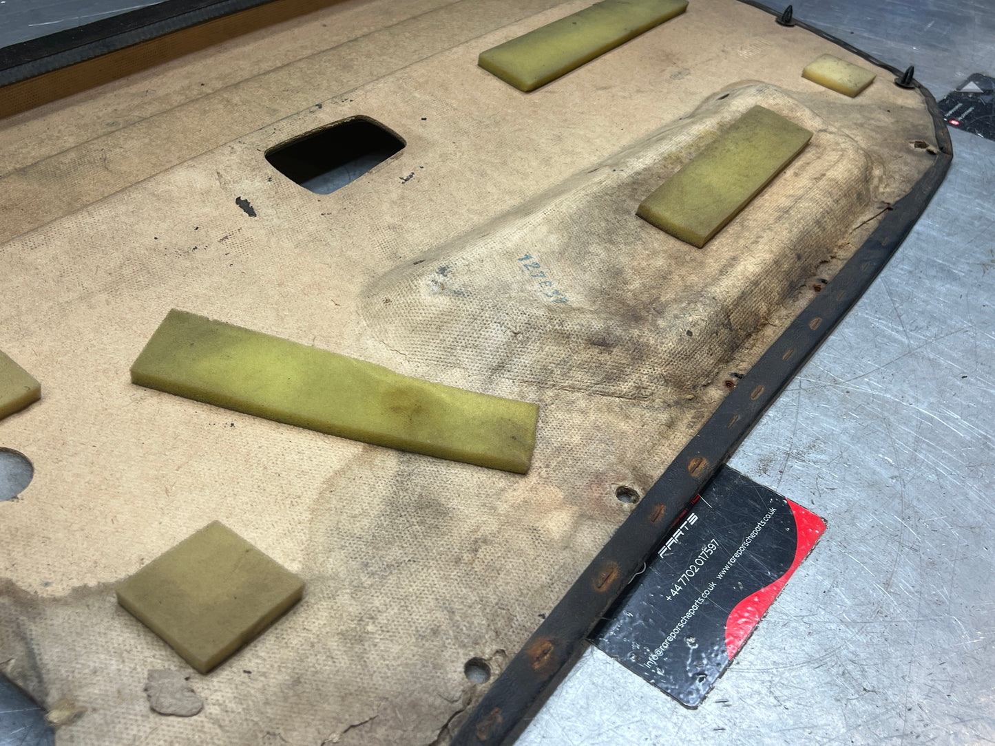 Porsche 924/944 early Porsche black door card used condition left side, Rhd, 478867011