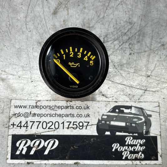 Porsche 944 VDO oil pressure gauge 5 bar used, 94464111700