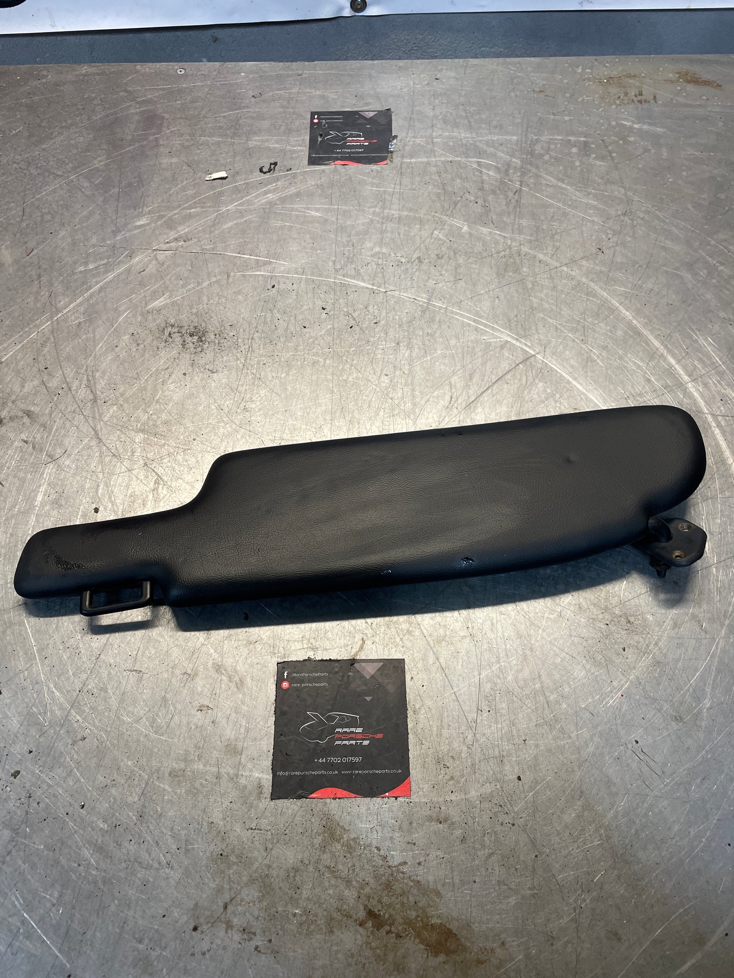 Porsche 928 black sun visor, used right 92873123802