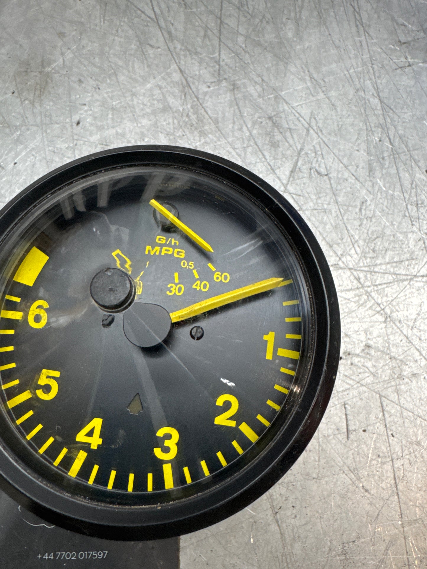 Porsche 944 early rev counter tacho yellow 94464121100 with MPG and G/H