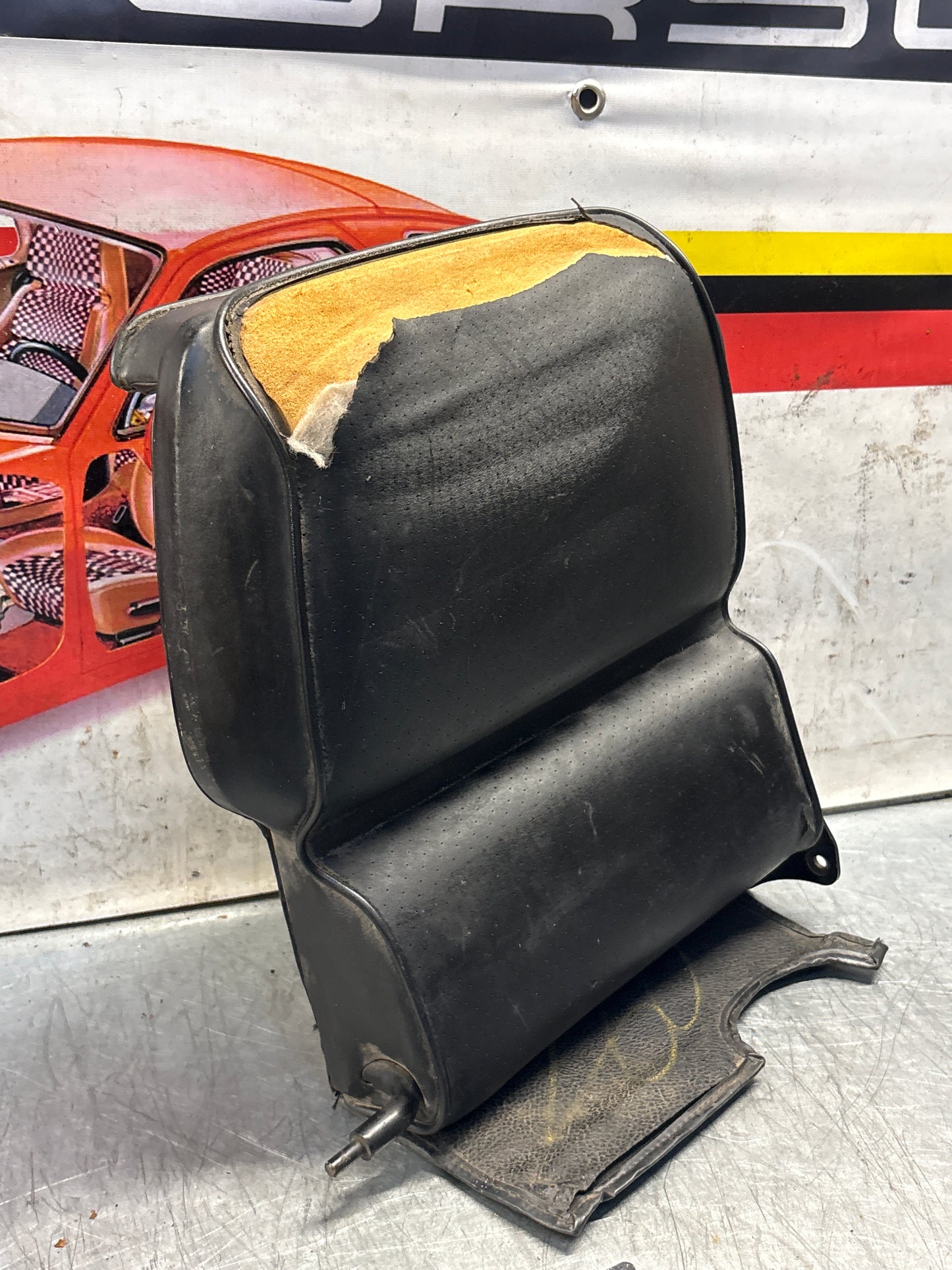 Porsche 928 rear seat backrest, black, used 92852203752