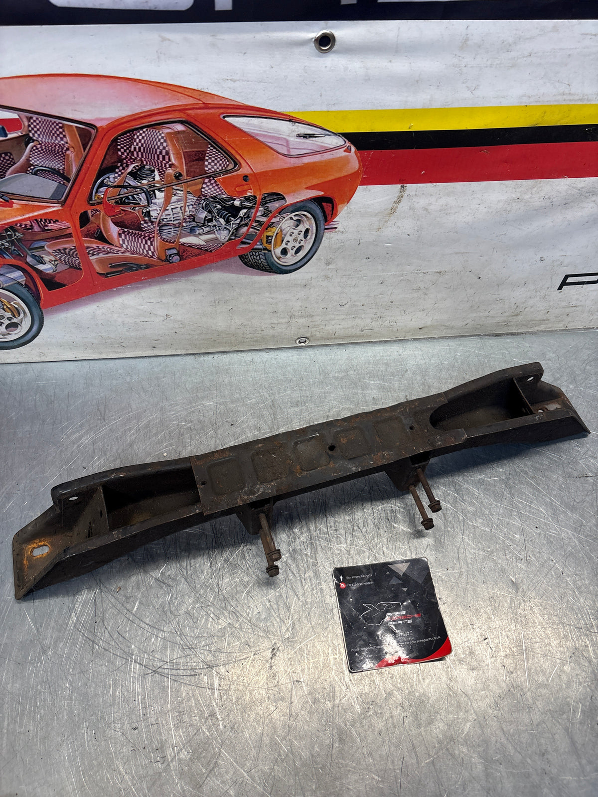 Porsche 924 engine cross member, used 477407321J
