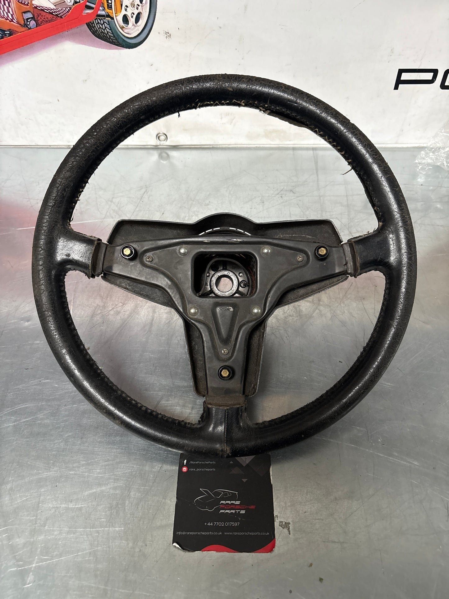 Porsche 924 / 944 3 spoke steering wheel, used