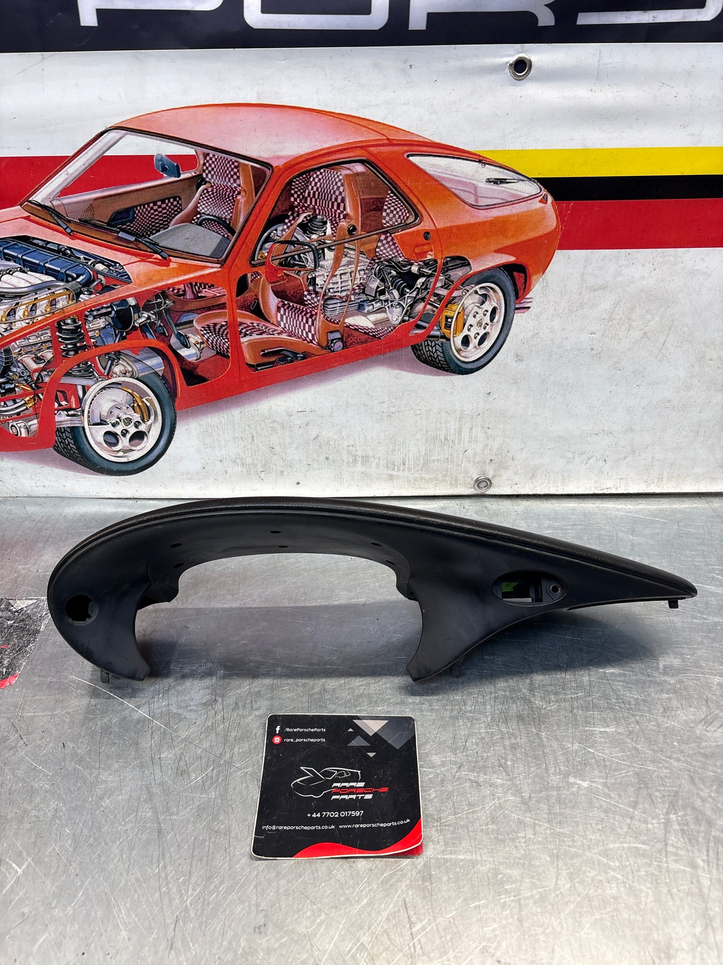 Porsche Boxster 986 dashboard cluster trim,black used 98655205500 / 98655205501