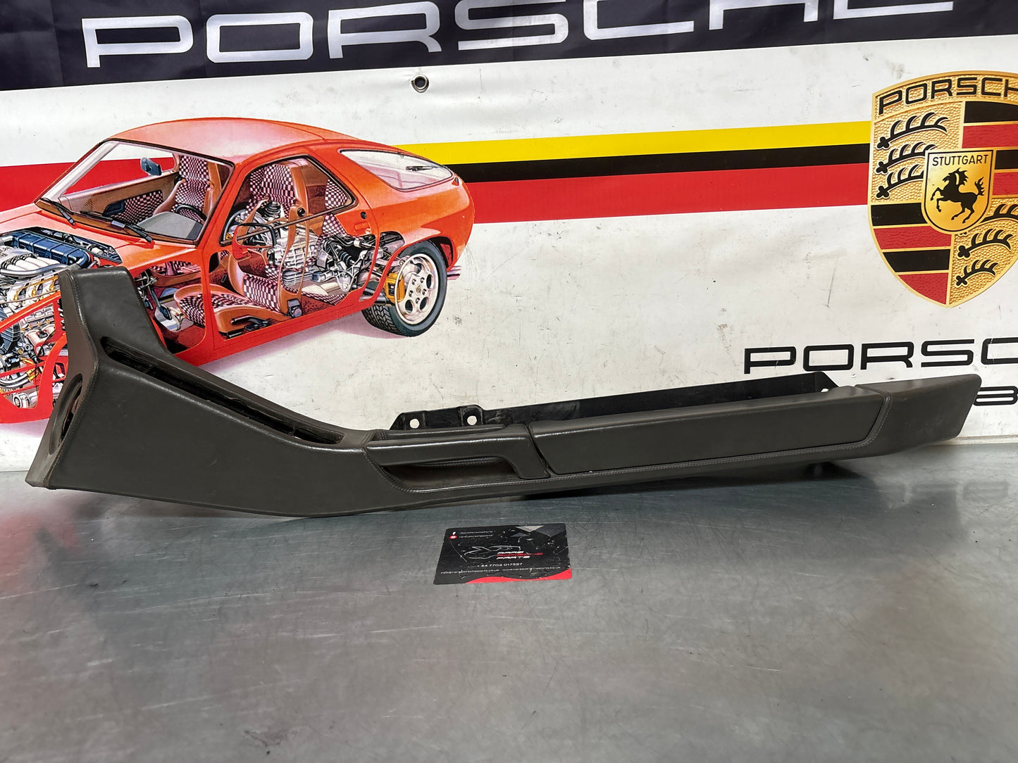 Porsche 928 Grey door armrest, right, off side, 92855510203, used