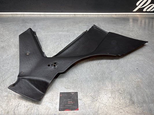 Porsche 944 924 black left rear interior C Post trim /card . Quarter panel trim used, 94455502101