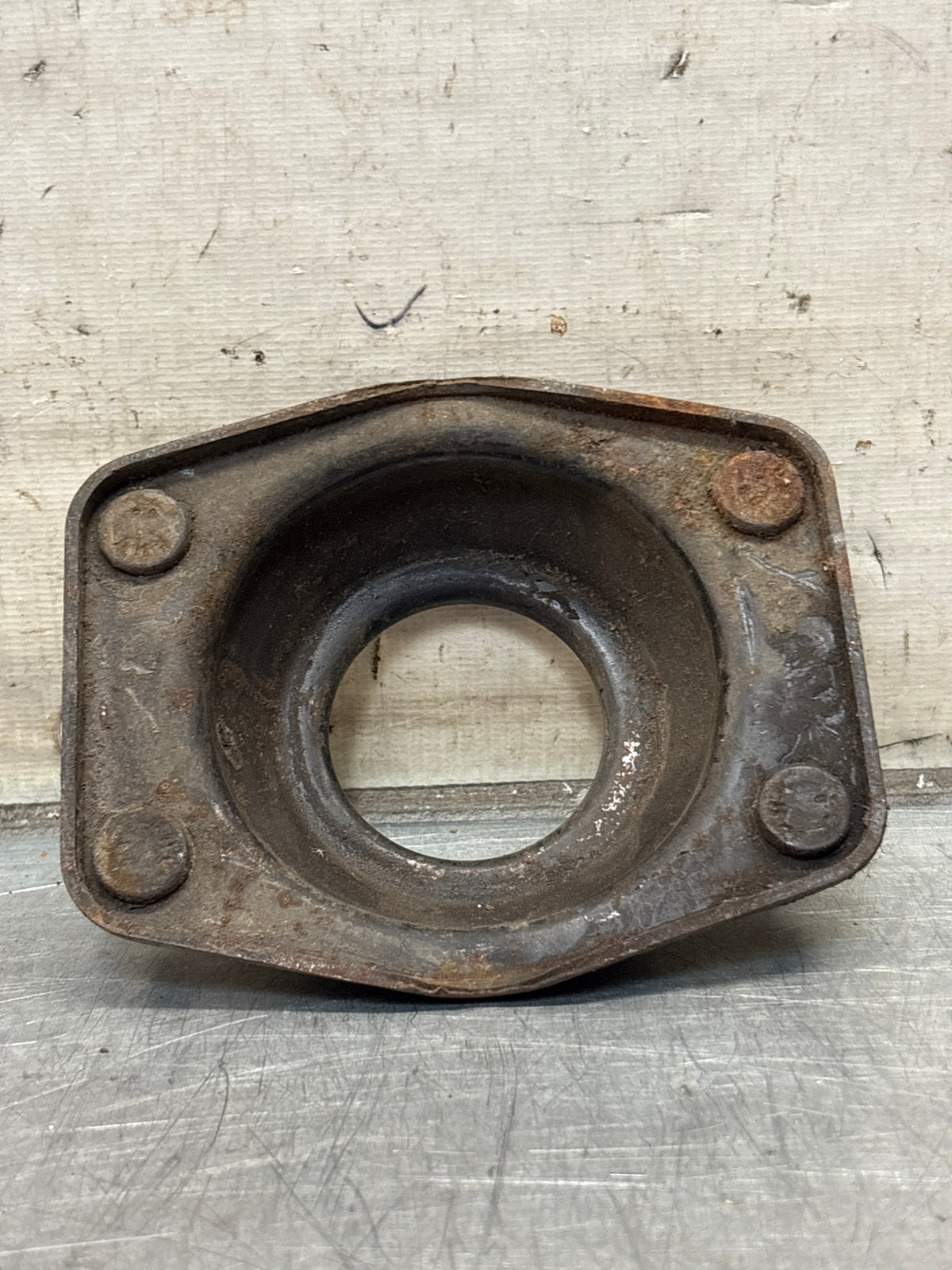 Porsche 924 / 944 front suspension bearing flange, 477412345, used